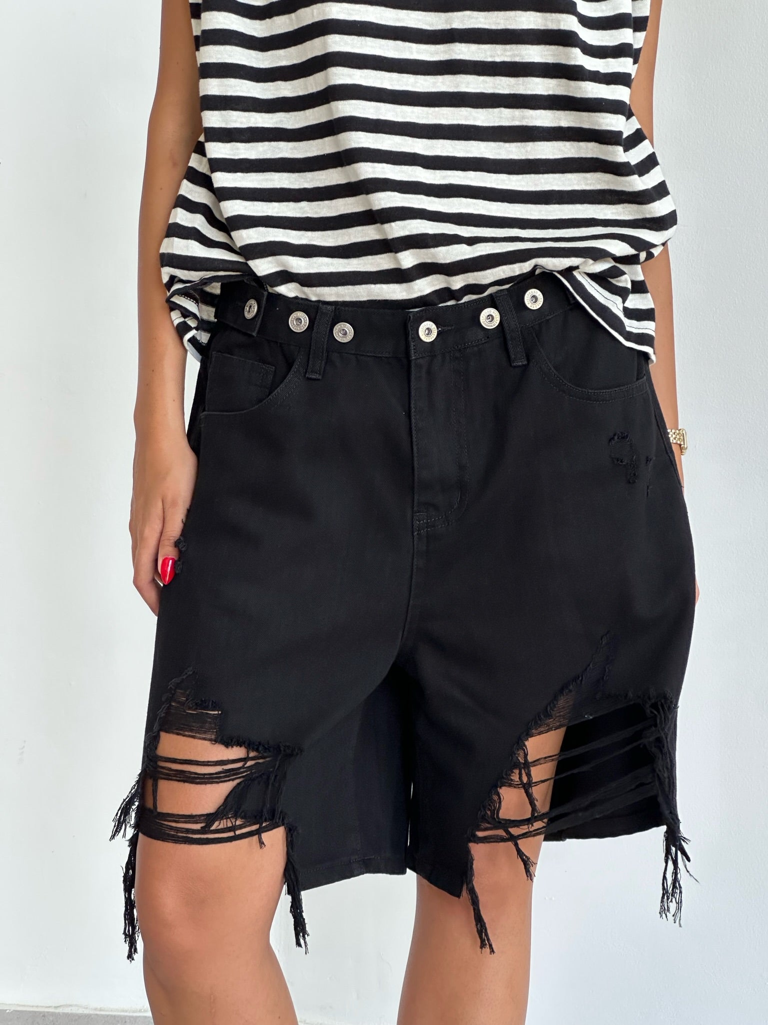 מכנס ג׳ינס טרוי שחור