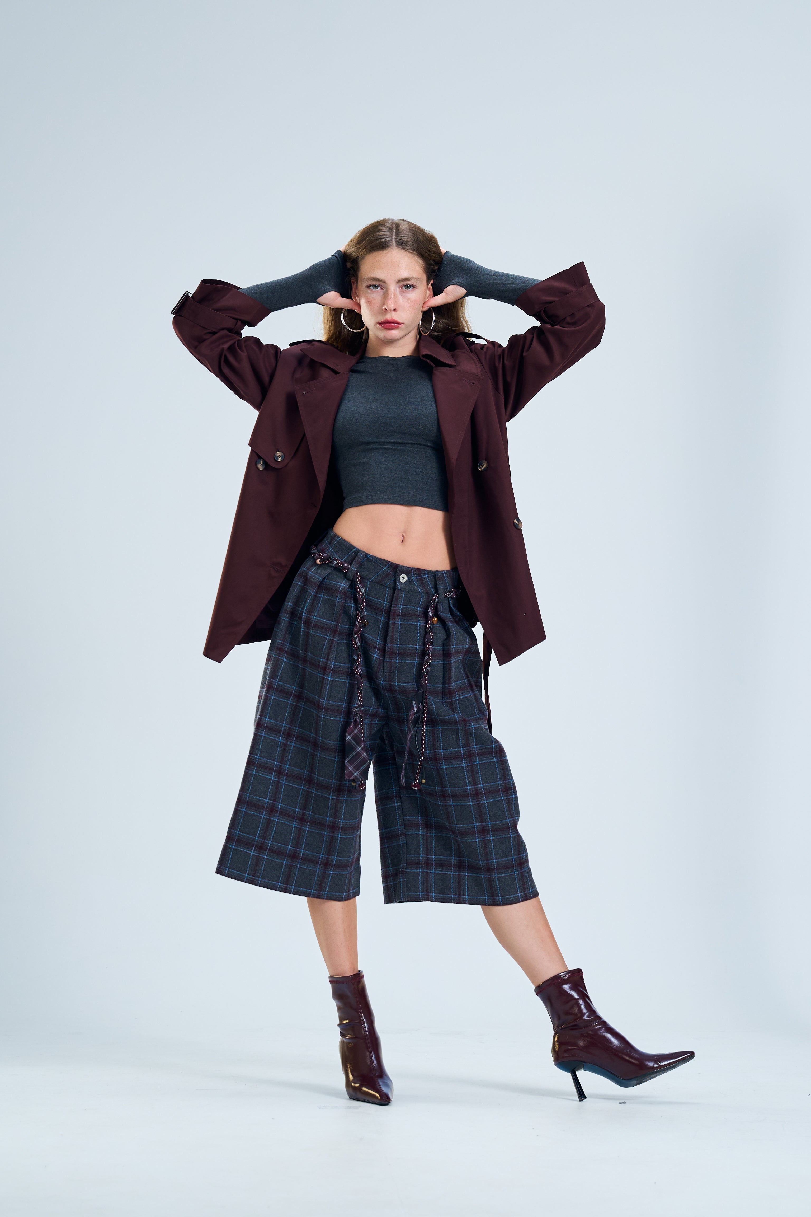 מכנס קאיין אפור