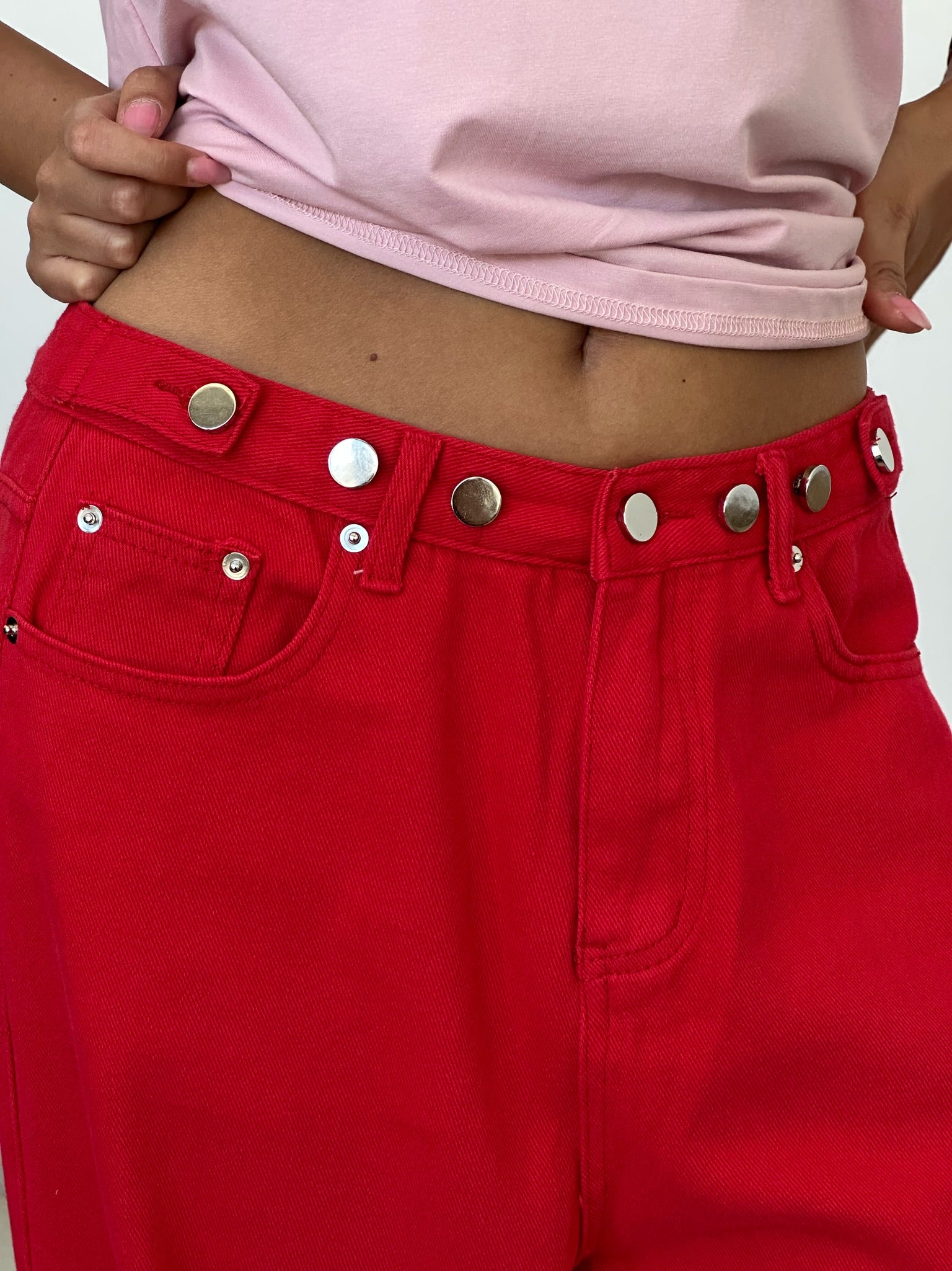 מכנס ג׳ינס ג'וי אדום