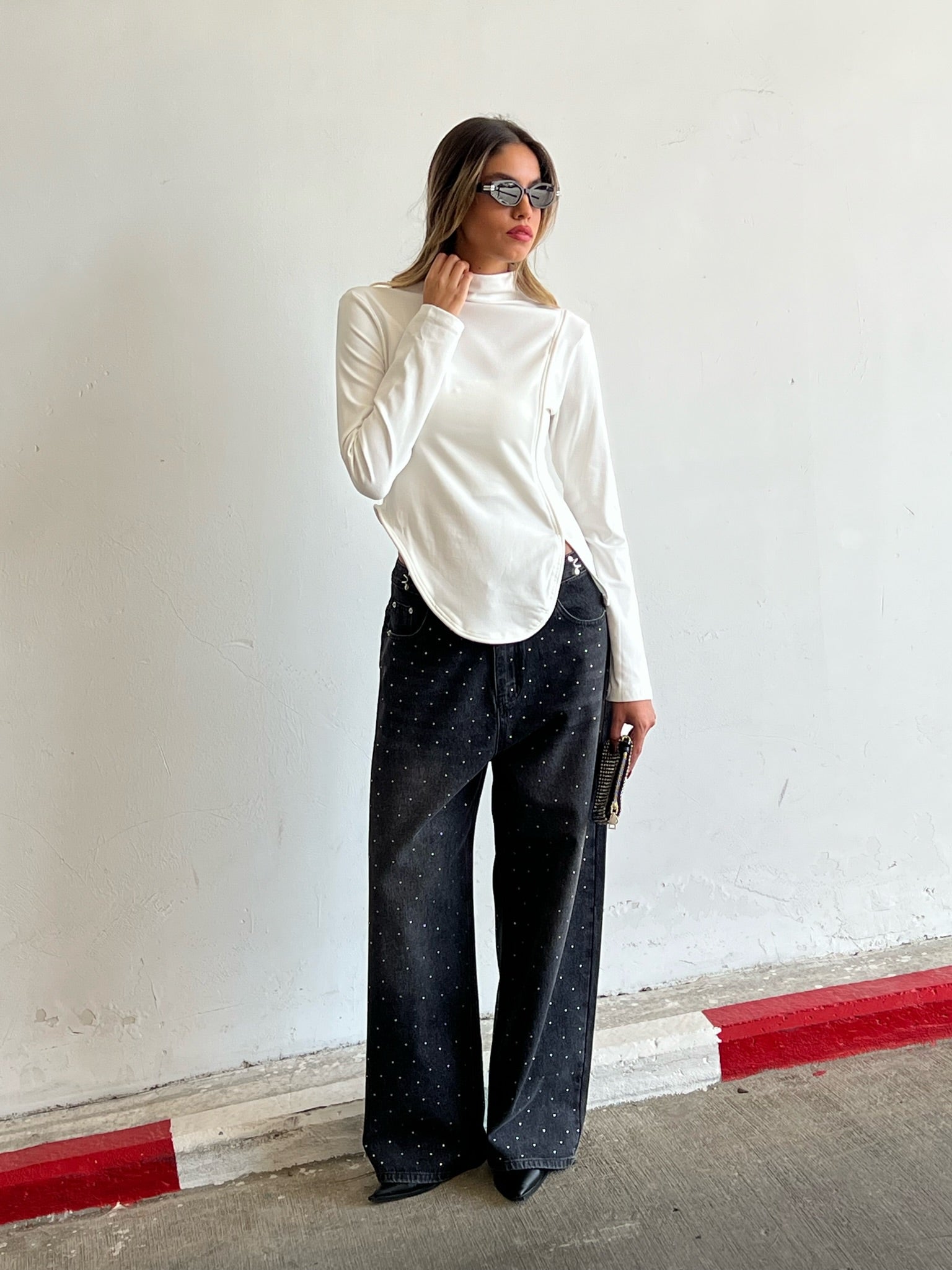 מכנס ג׳ינס רויאל אבנים אפור כהה