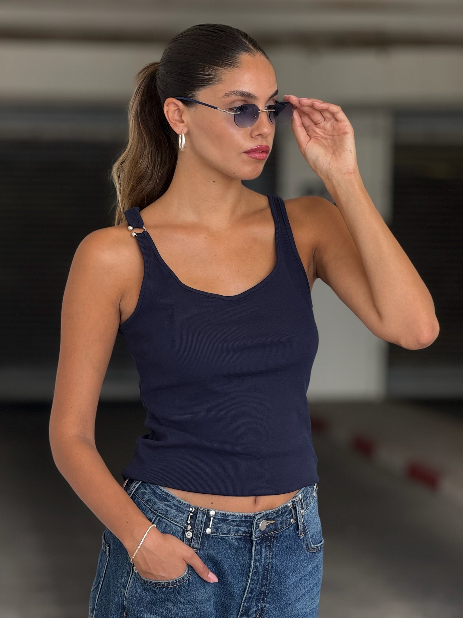 גופיית ליאנה כחול