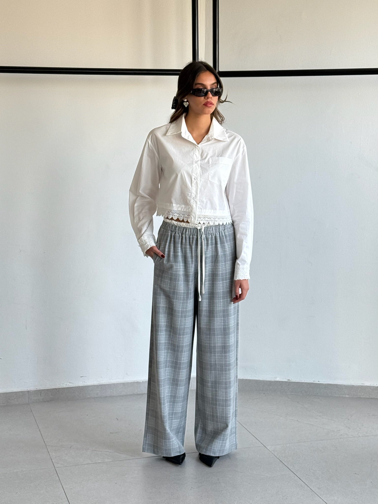 מכנס אימרי אפור בהיר