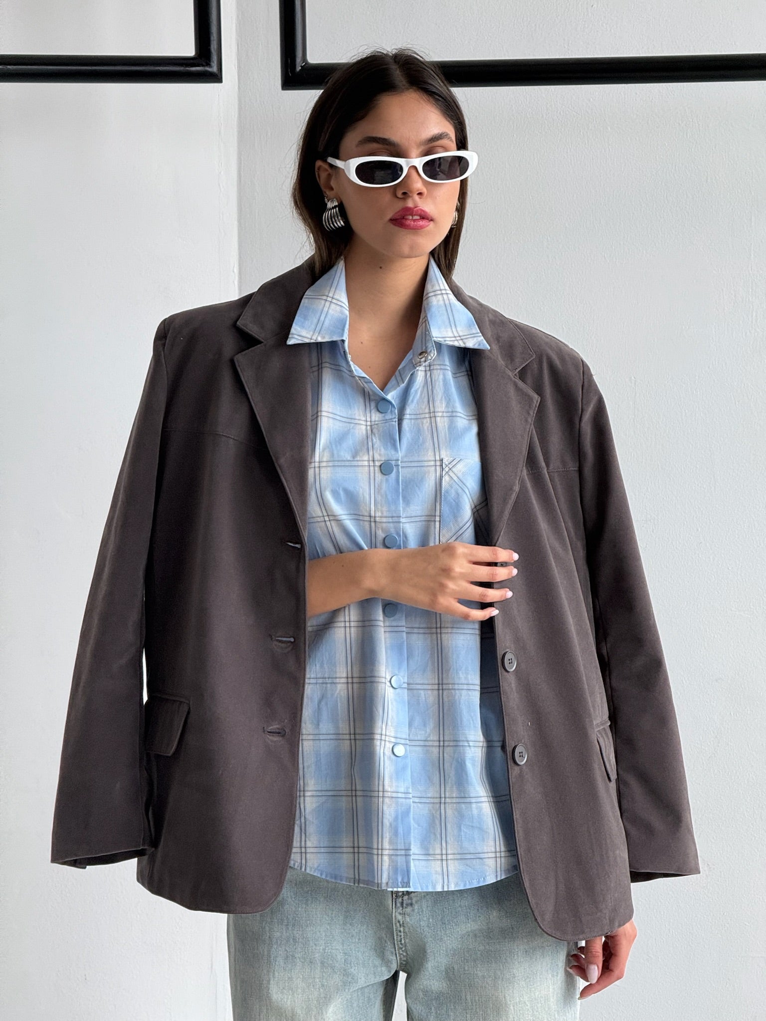 ג׳קט עמית אפור