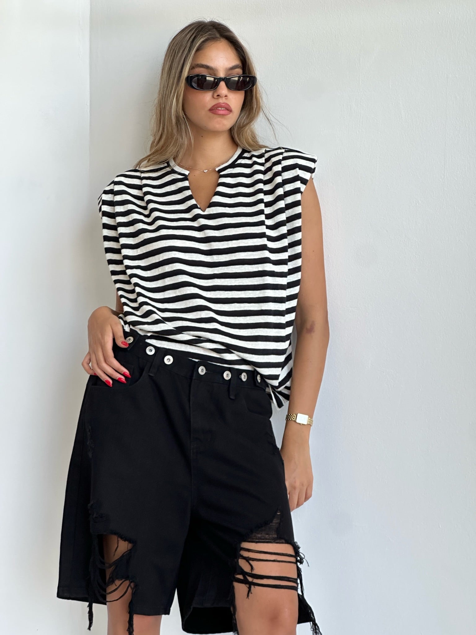 מכנס ג׳ינס טרוי שחור