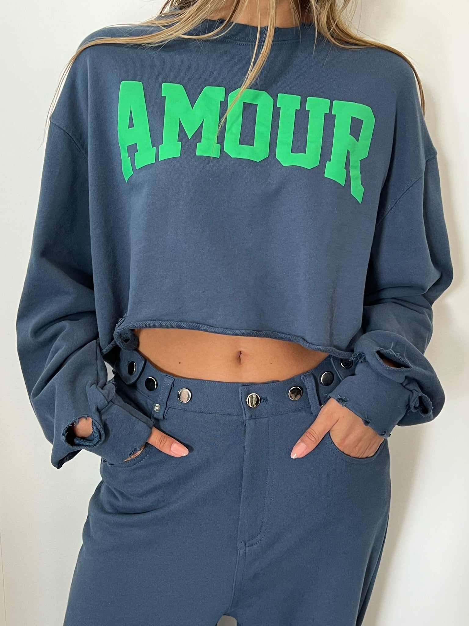 מכנס מיכאל כחול פרנש טרי