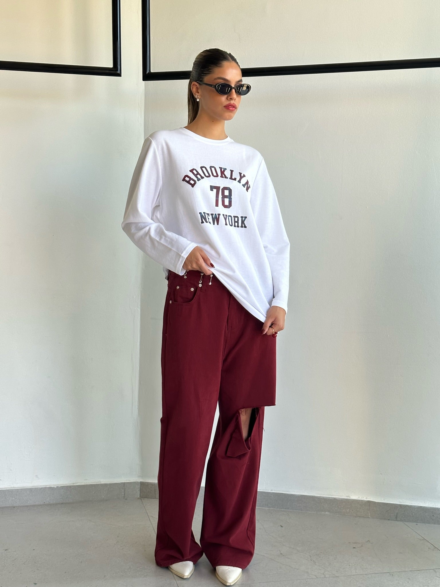 חולצת רנה לבן