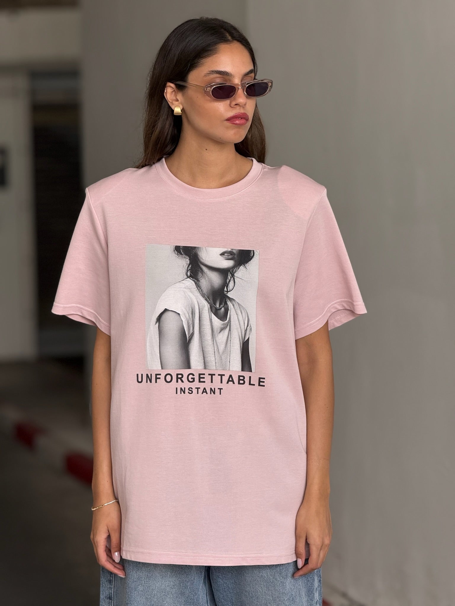 חולצת אבישג ורוד