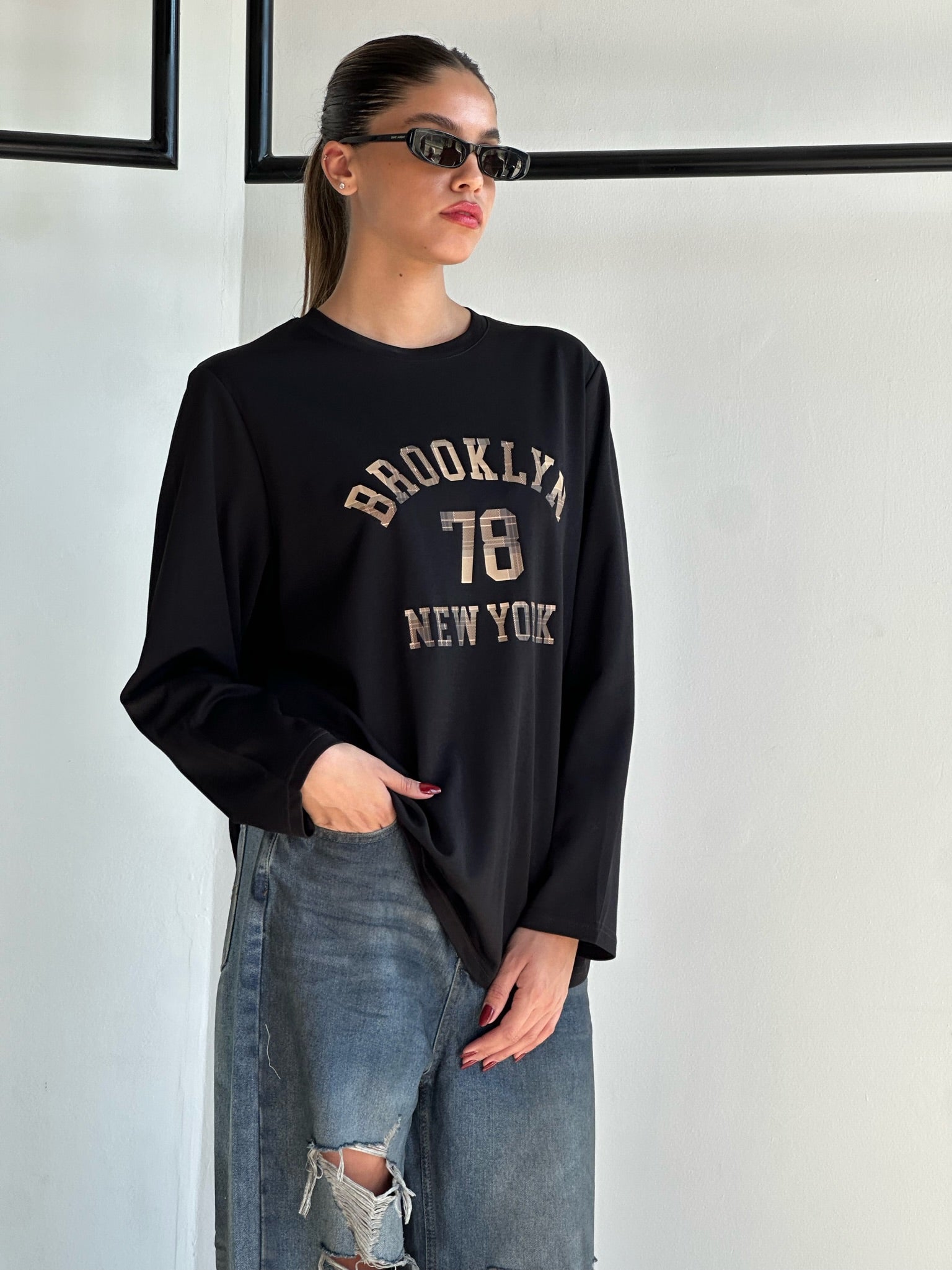 חולצת רנה שחור