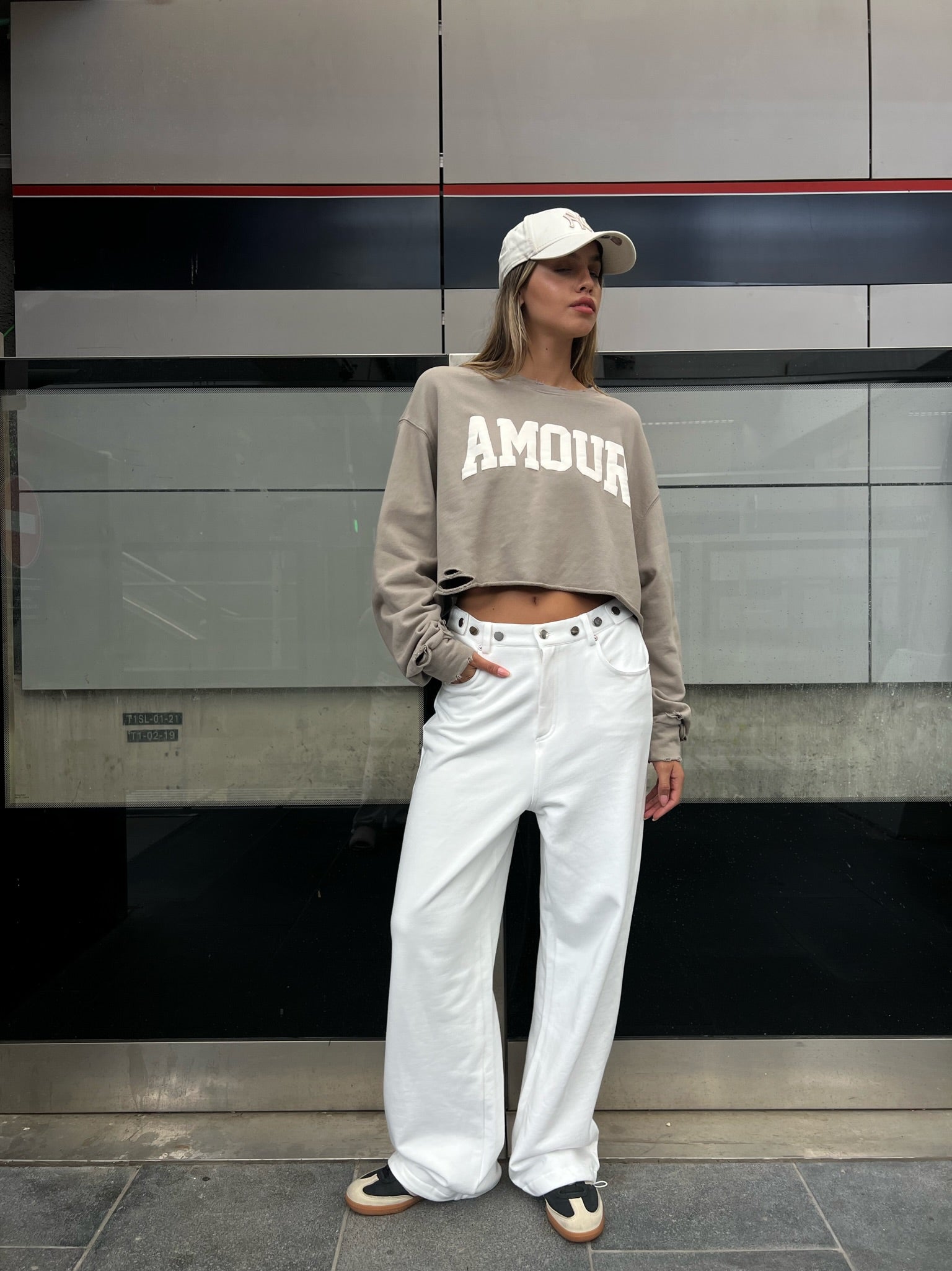 מכנס מיכאל לבן