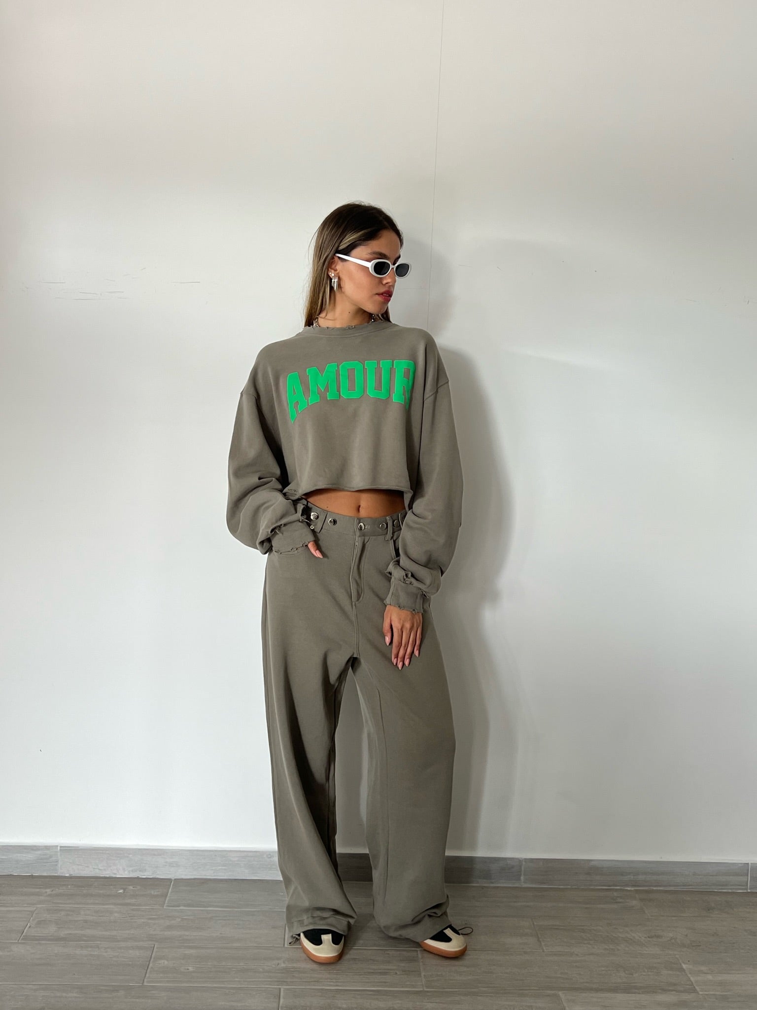 מכנס מיכאל זית