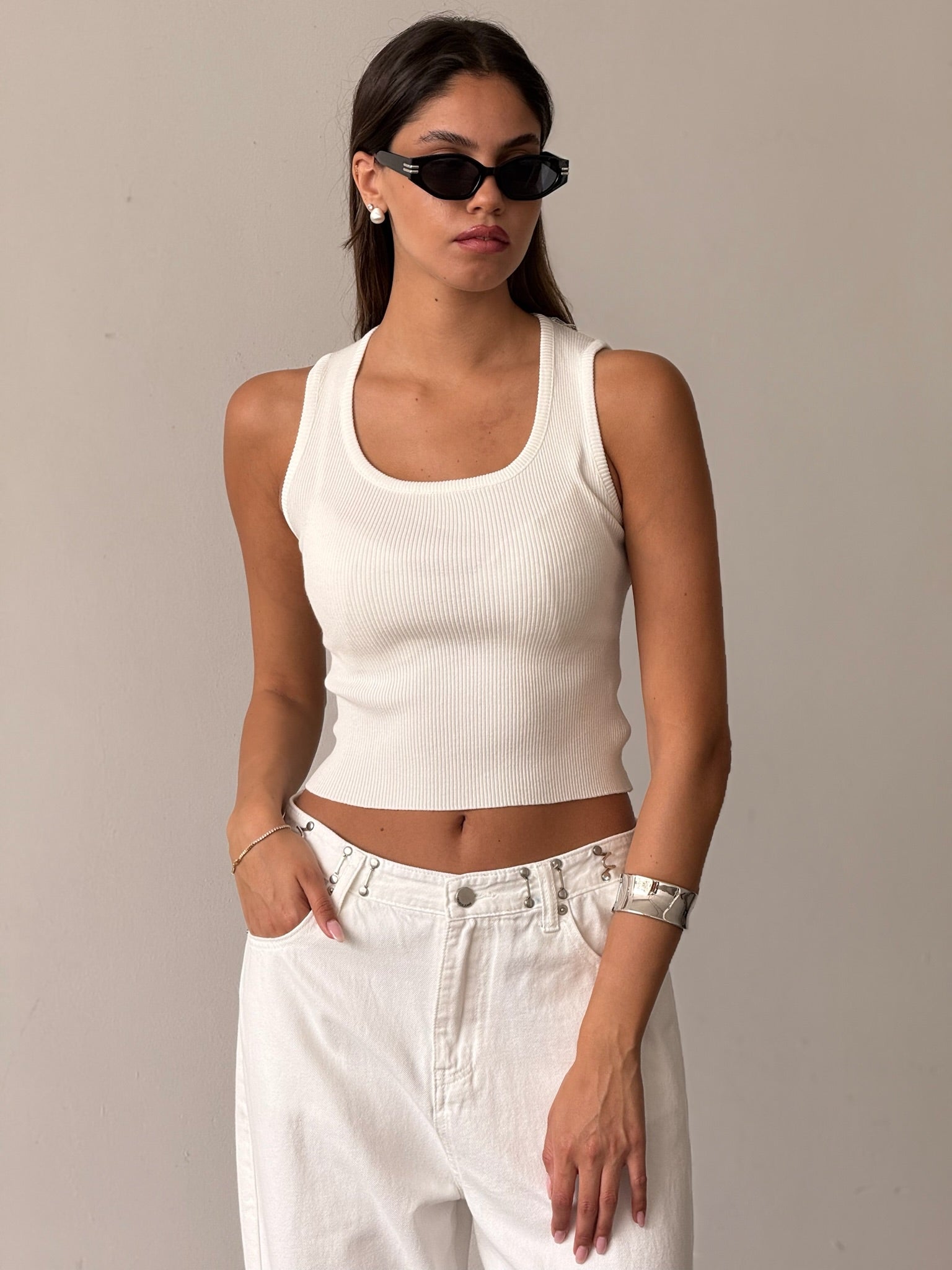 חולצת נסלי לבן