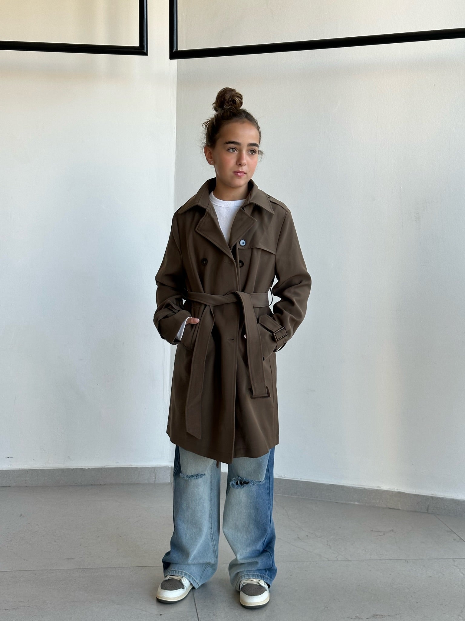 מעיל אלואיז חום