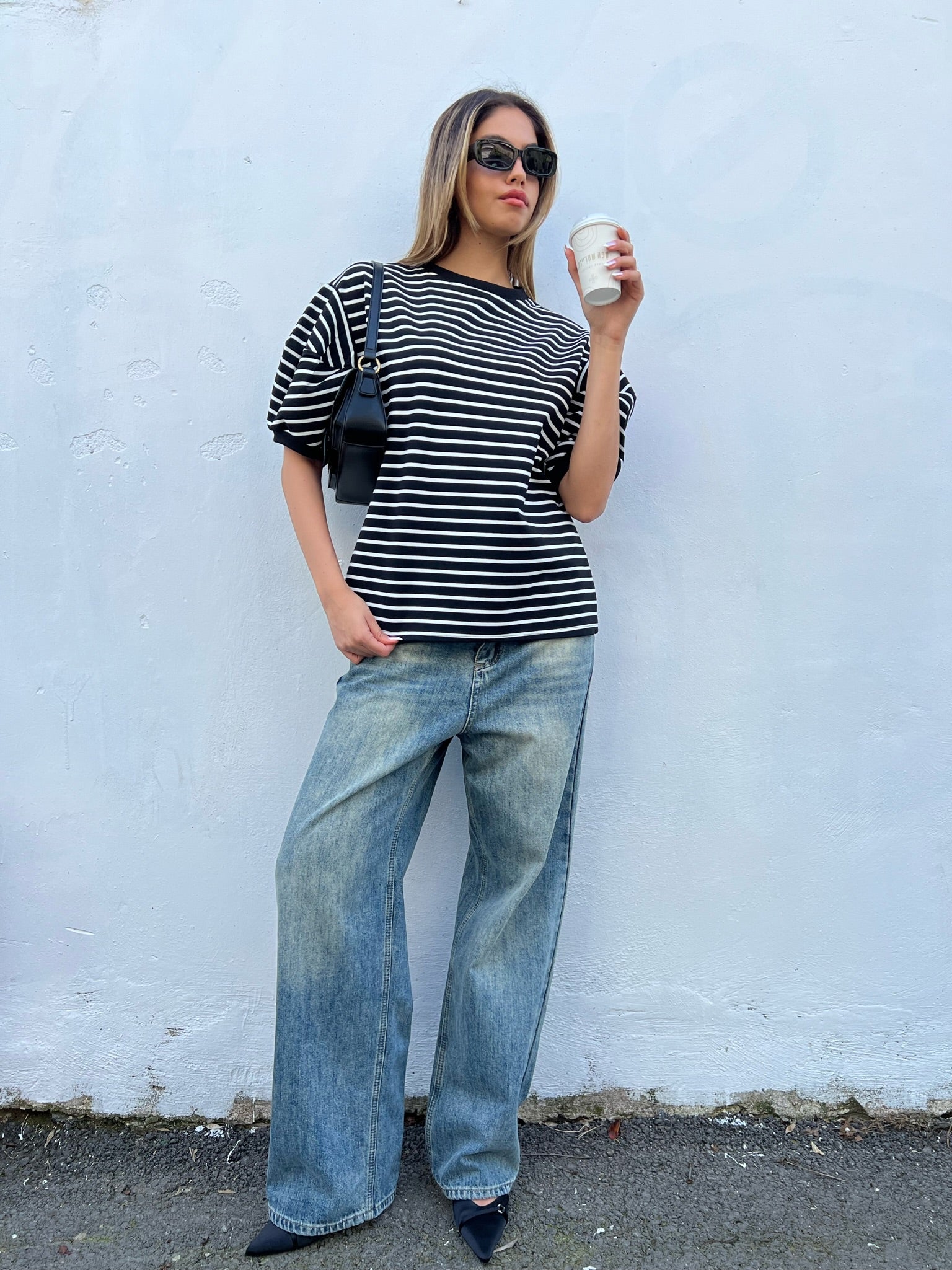 חולצת לייה שחור