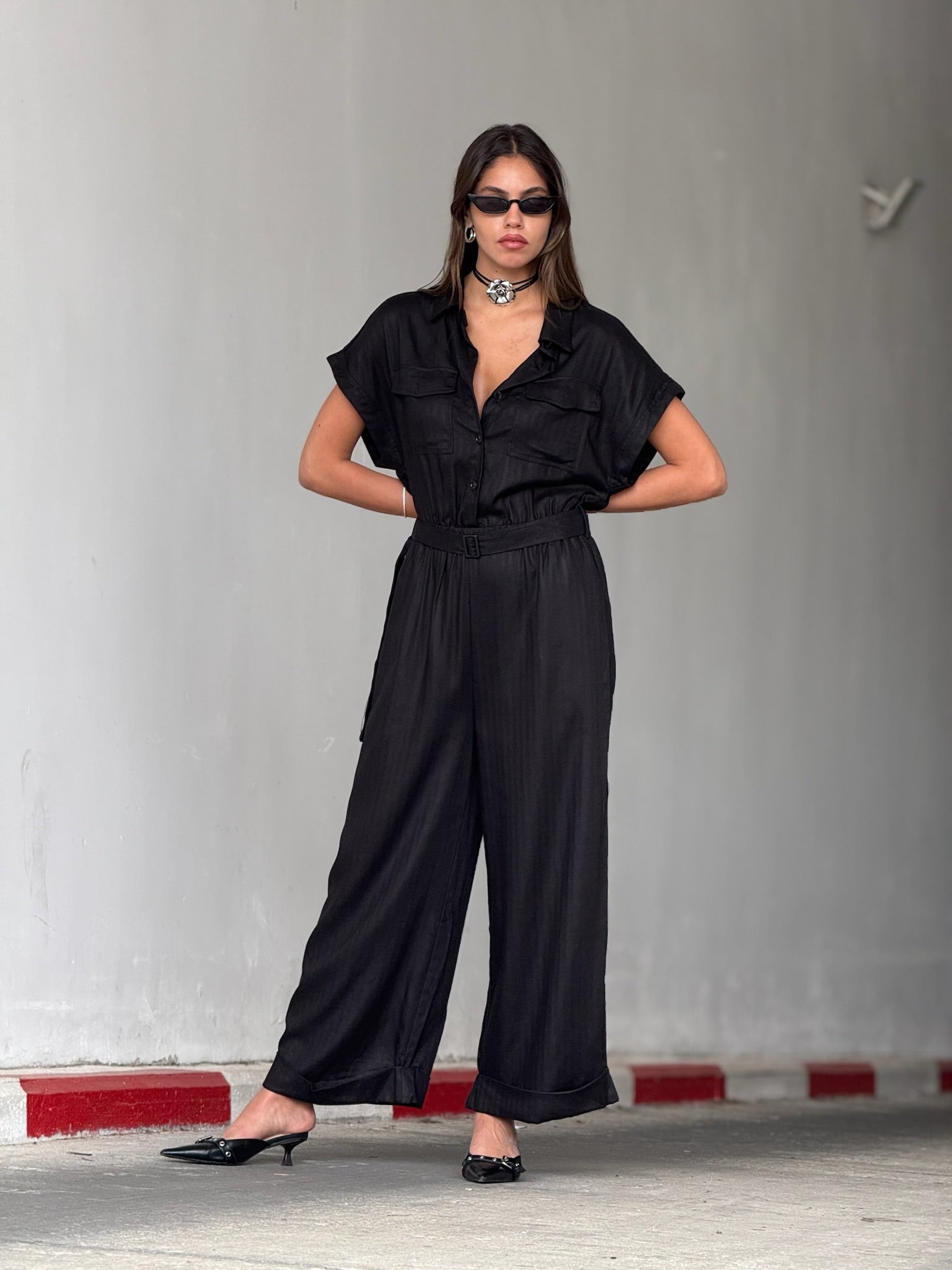 אוברול פשתן שי-לי