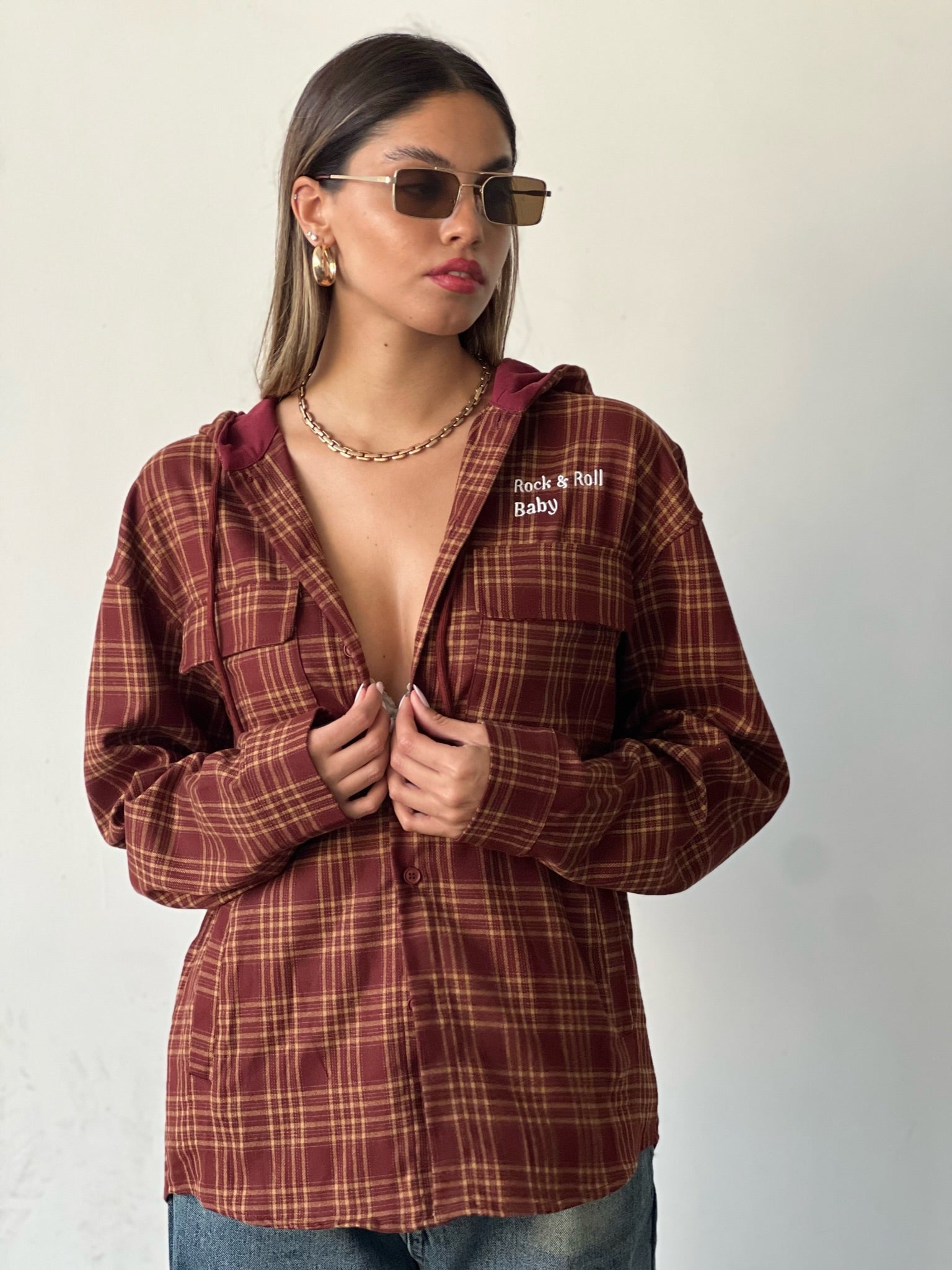 ג׳קט יסכה בורדו