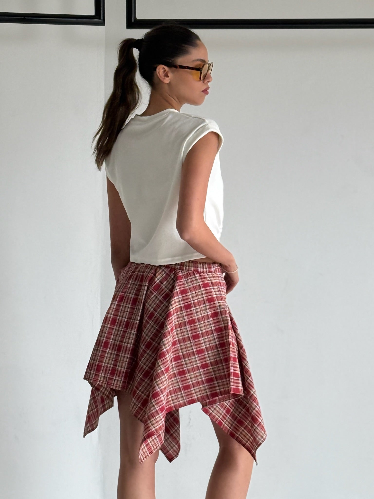 חצאית פרנקי אדום