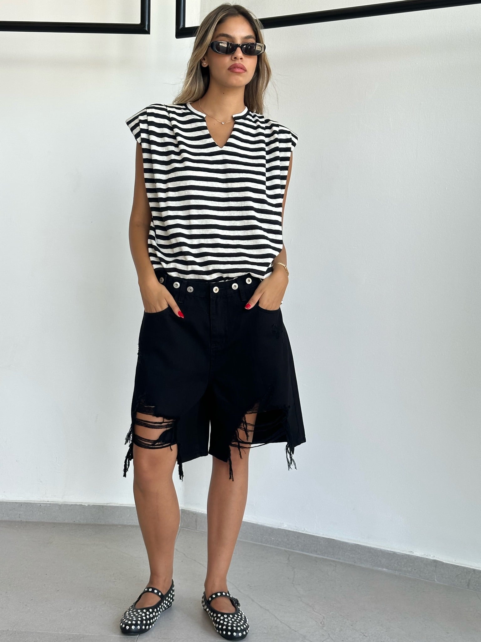 מכנס ג׳ינס טרוי שחור