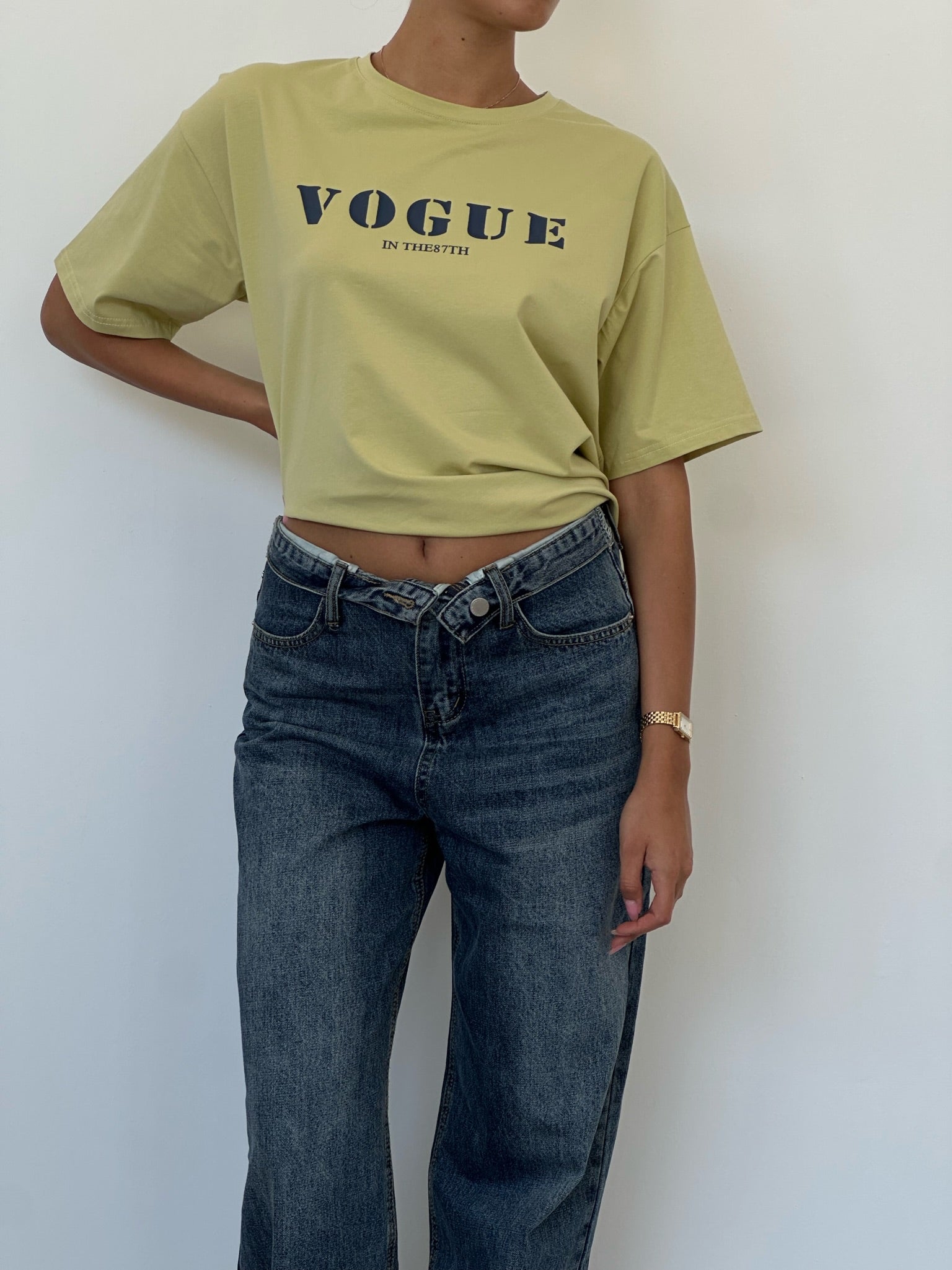 ג׳ינס מייקי כחול