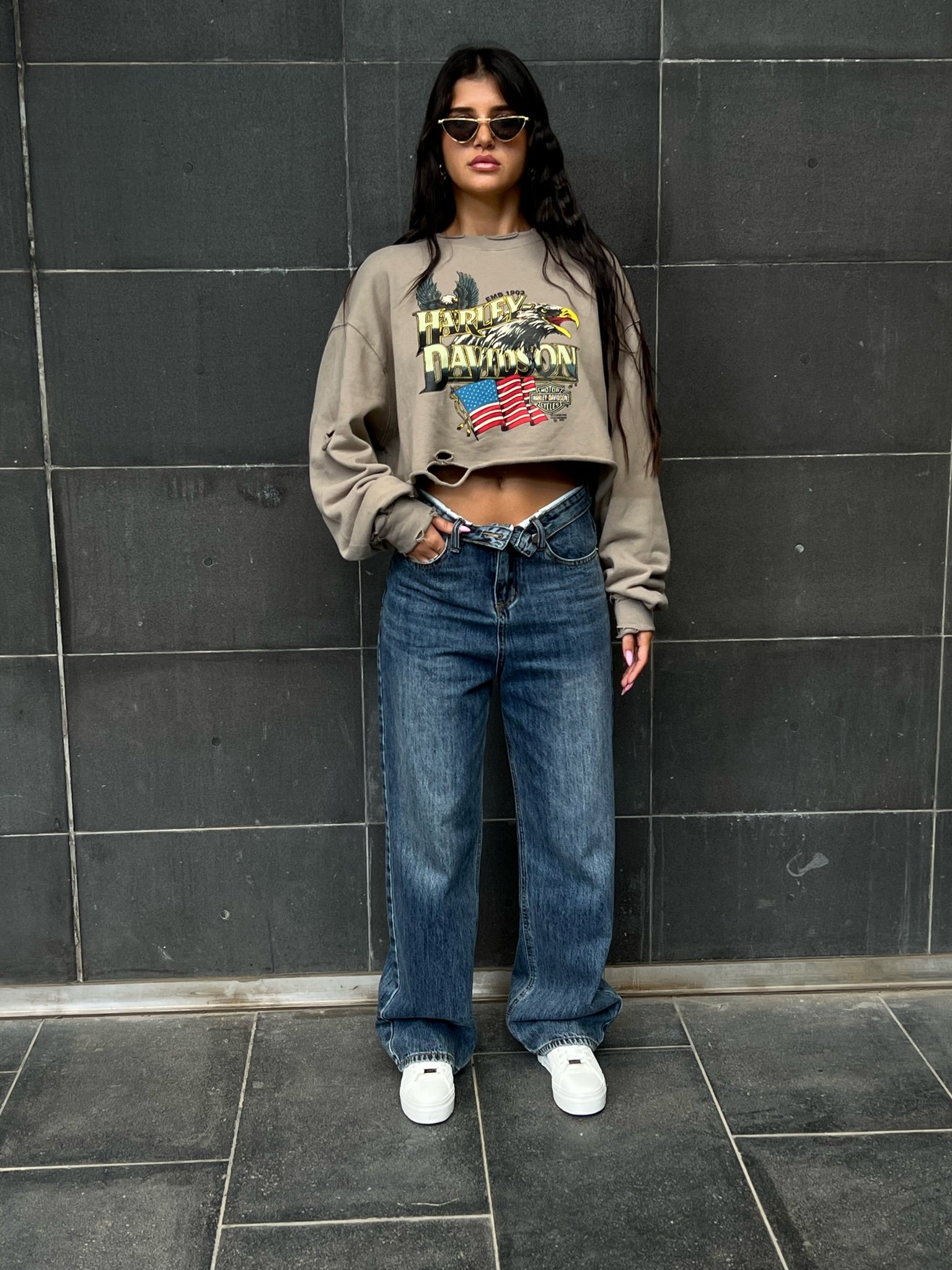 ג׳ינס מייקי כחול