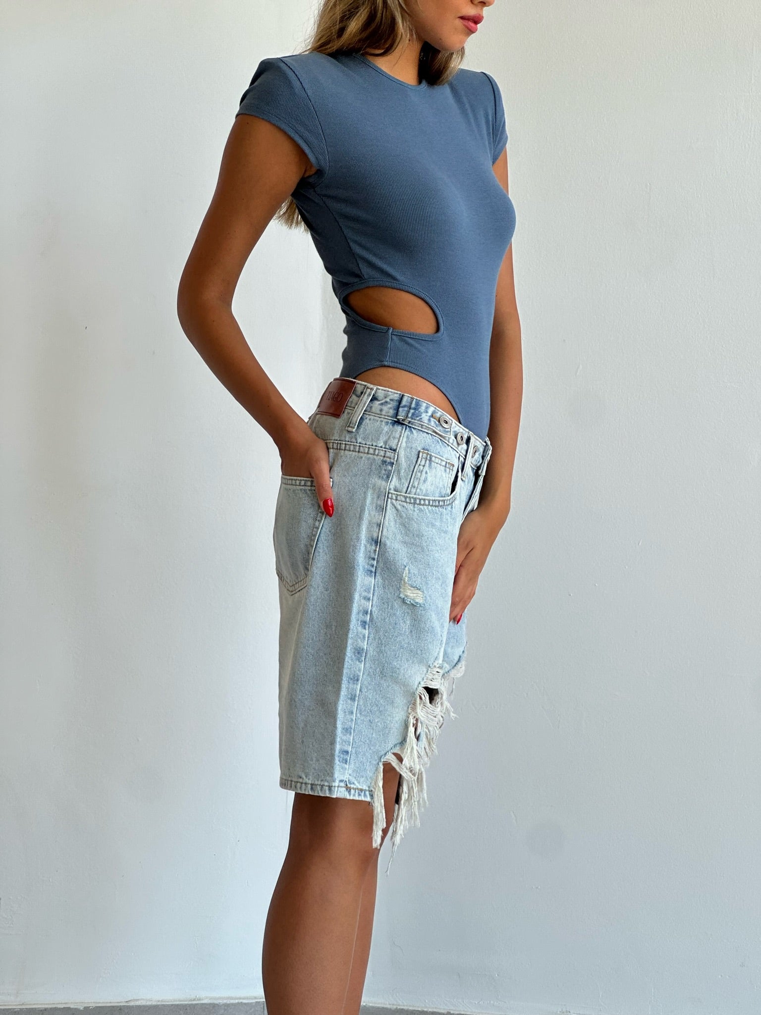 ג׳ינס טרוי בהיר