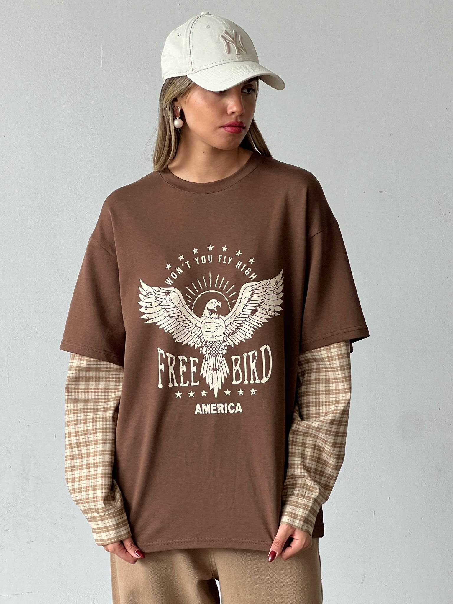 חולצת מירלי חום