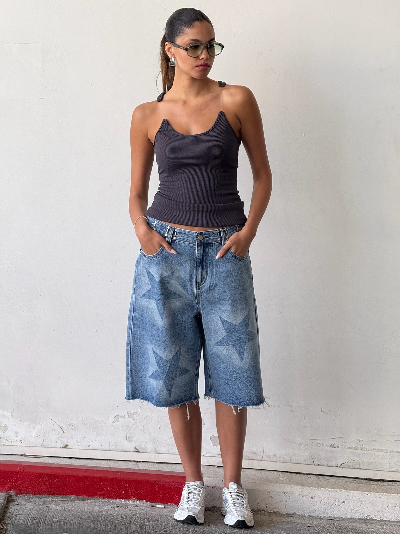 גופיית קלואה אפור כהה