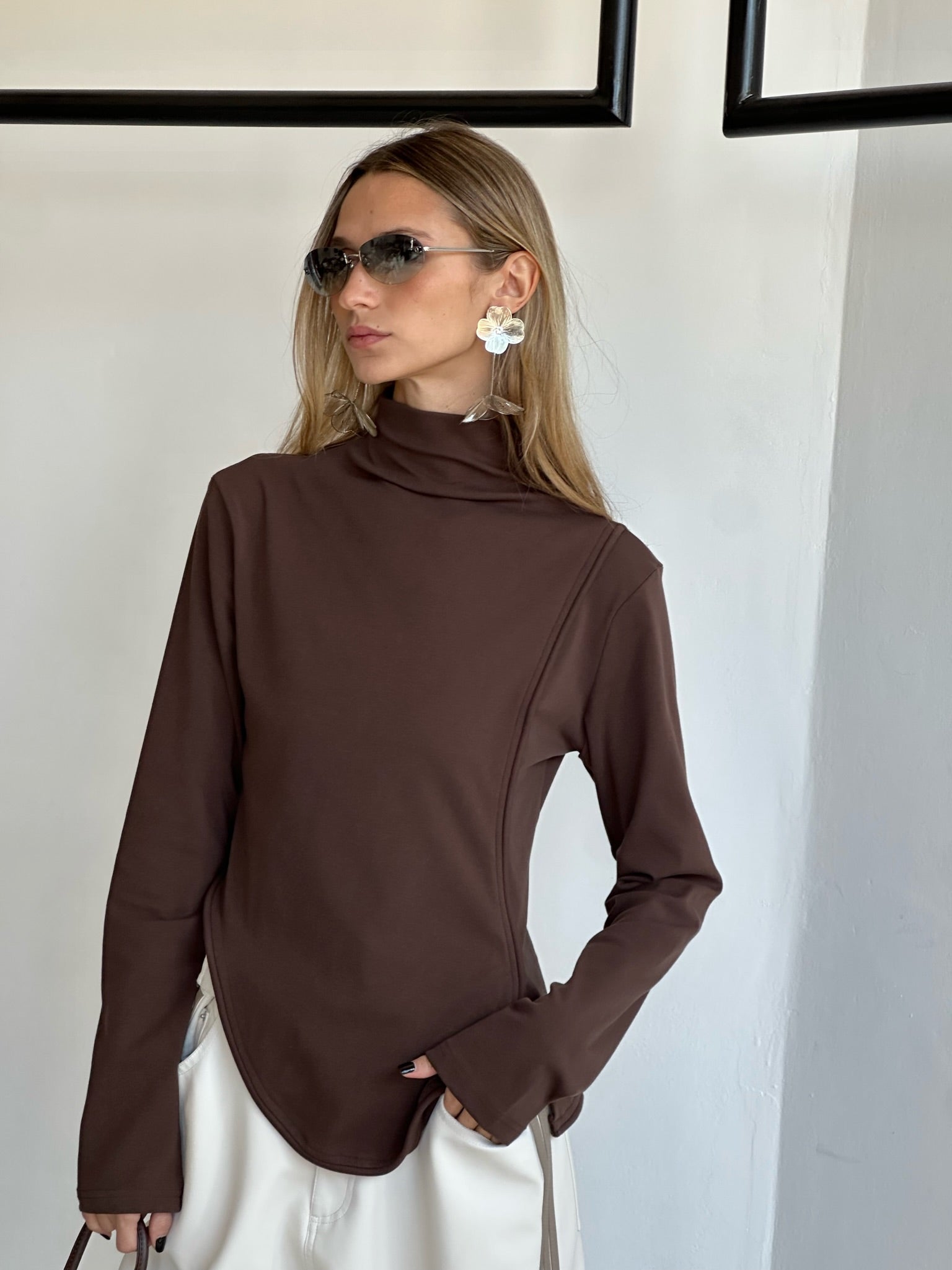 חולצת אביאור חום