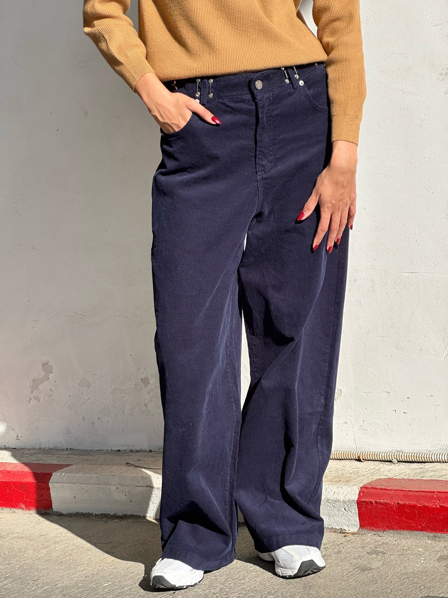 מכנס שביט קורדרוי כחול