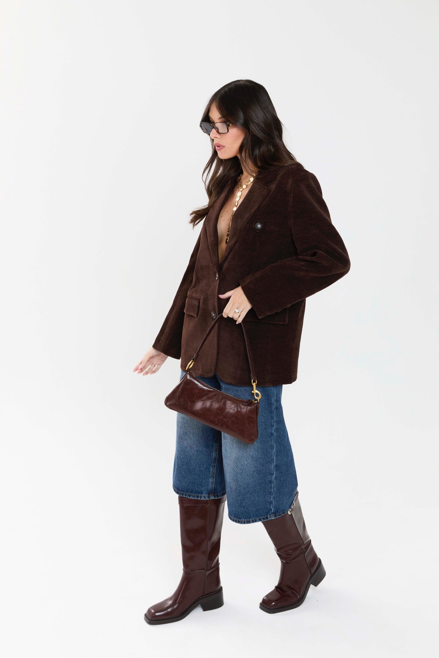 ג׳קט קורן קורדרוי חום