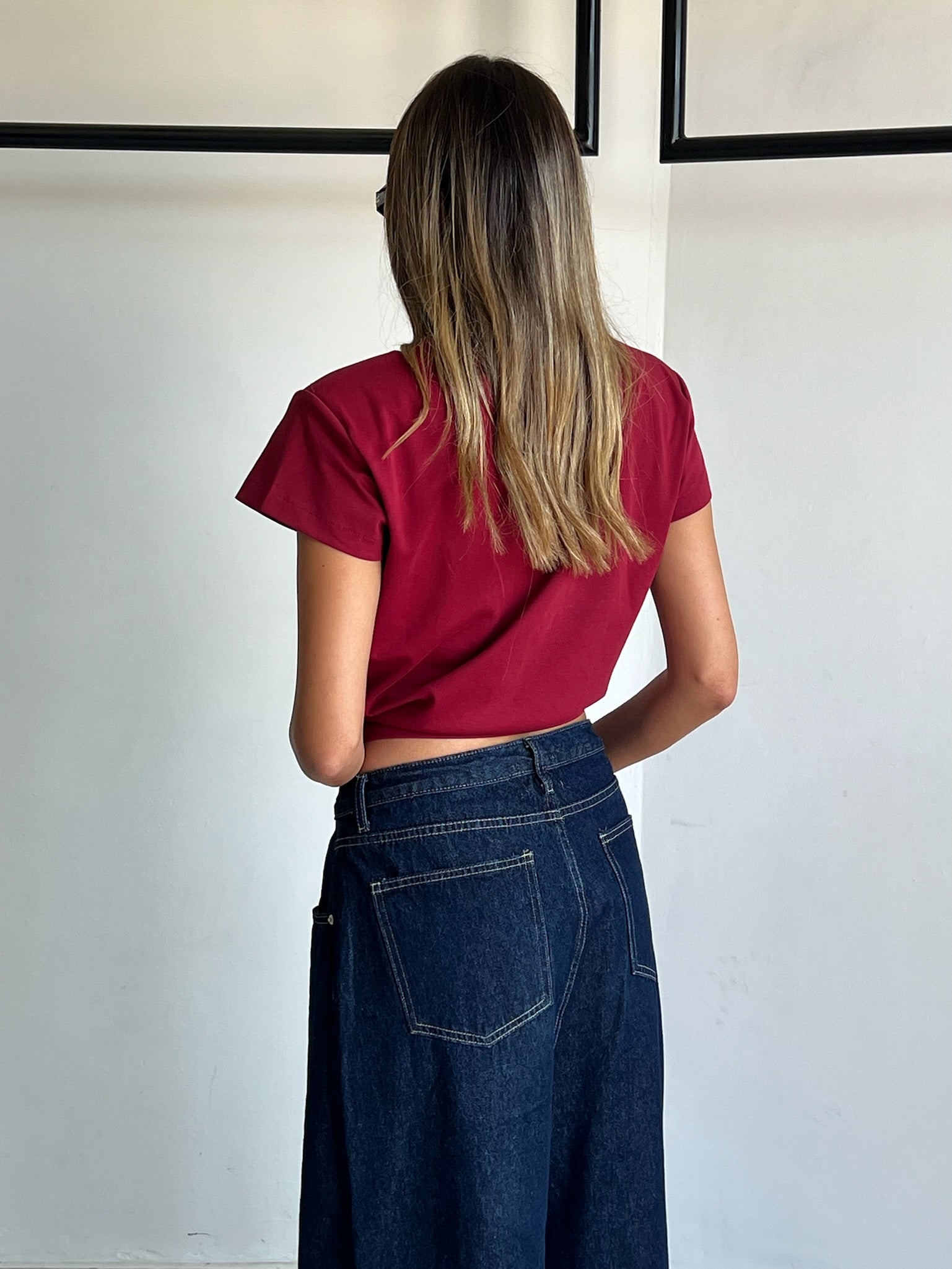 מכנס ג׳ינס עומר אוברסייז כחול