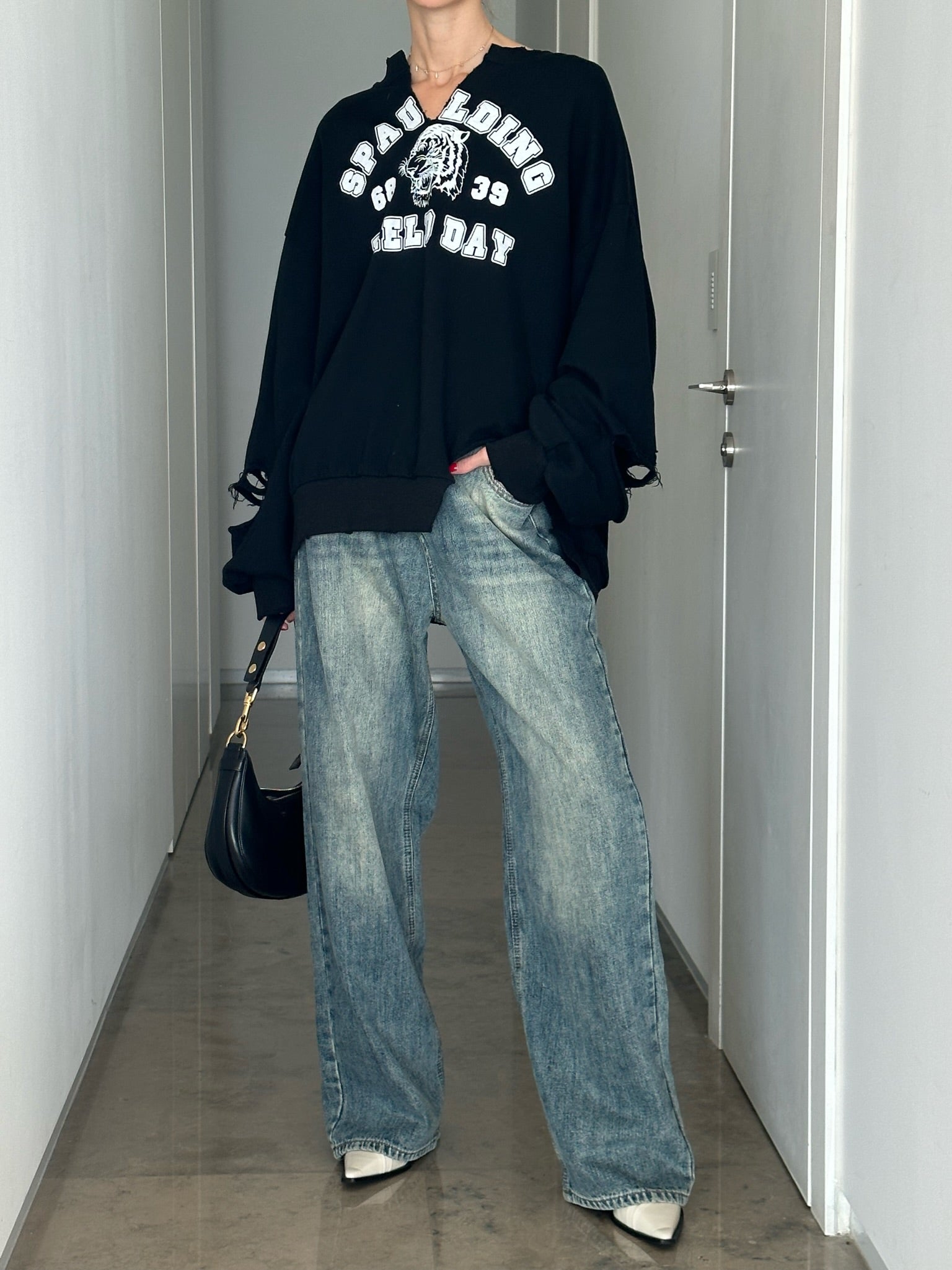 Haley black sweater