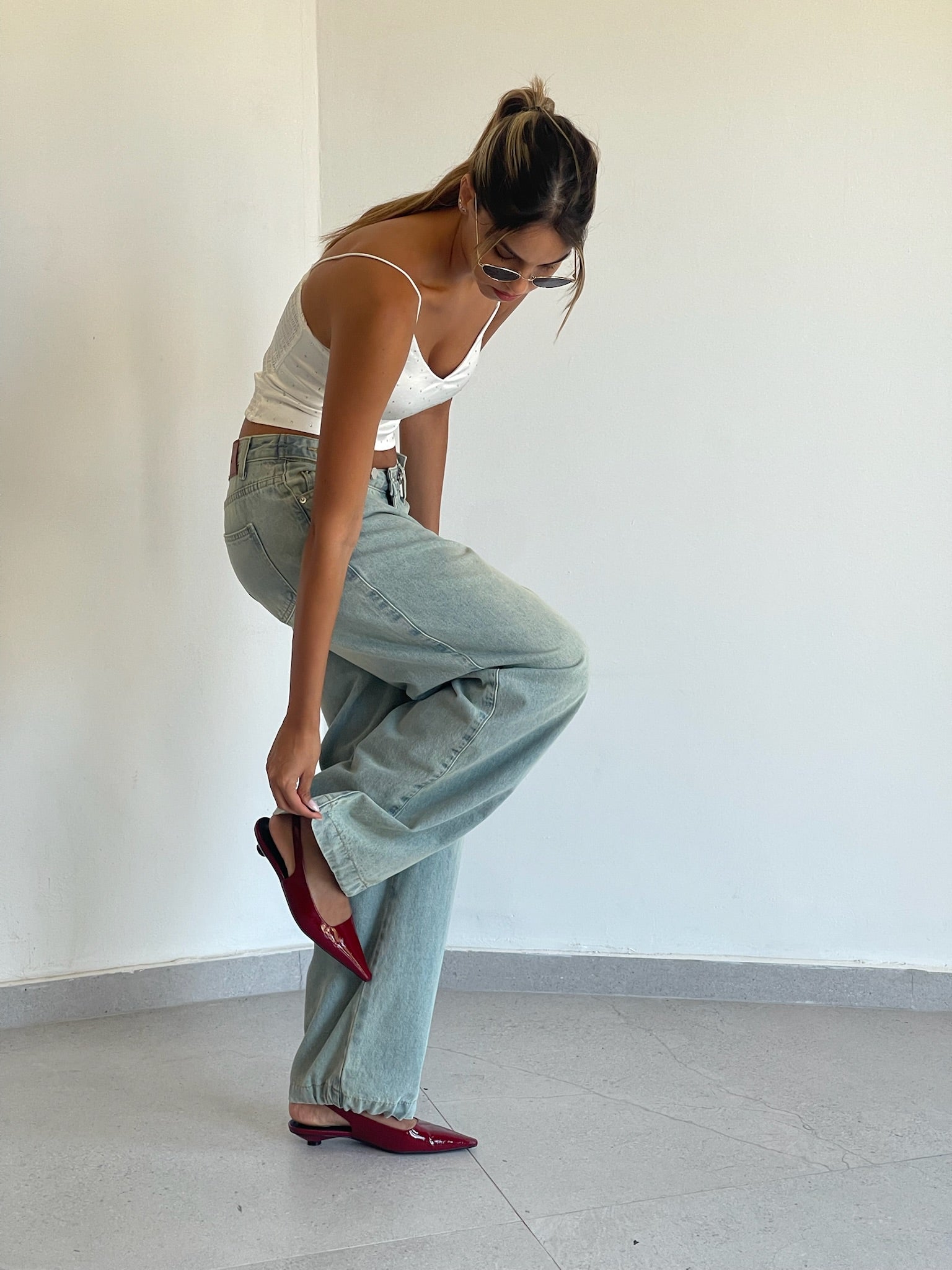 מכנס ג׳ינס ג'וי תכלת