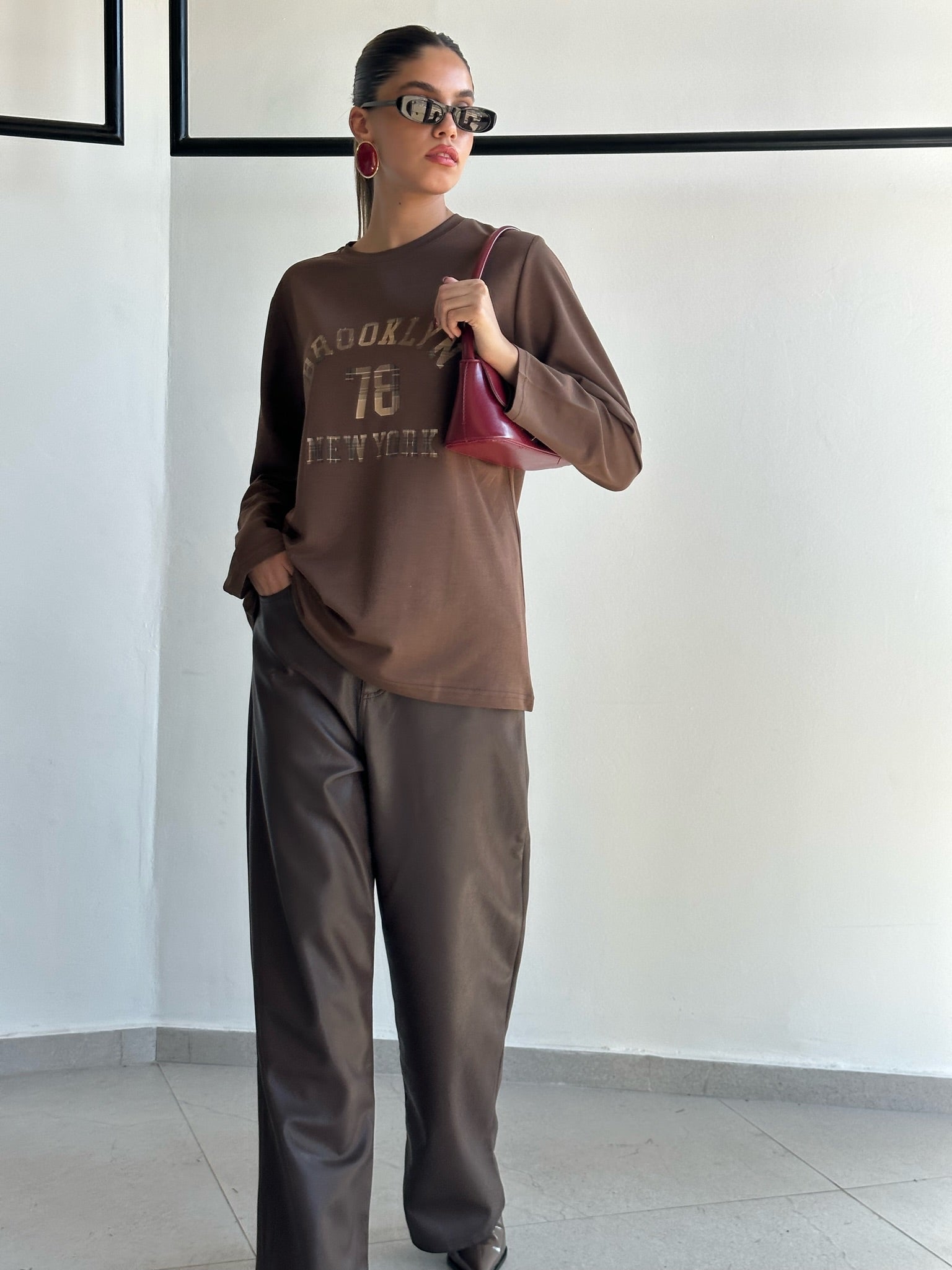 חולצת רנה חום