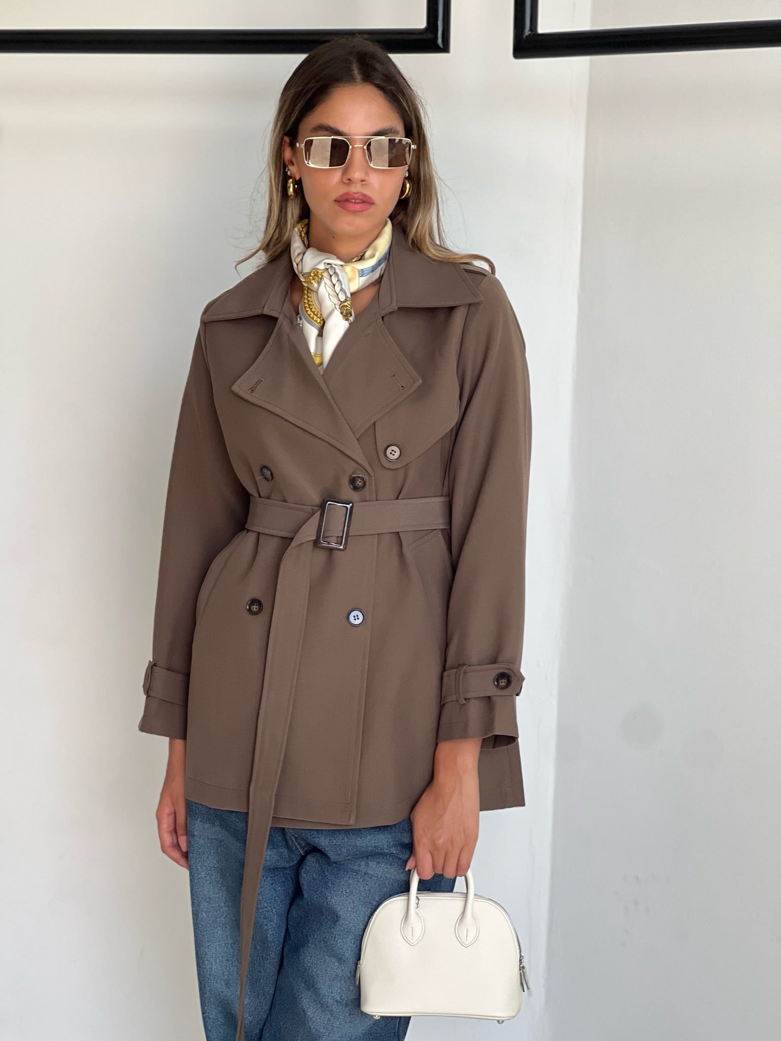 מעיל רומי חום