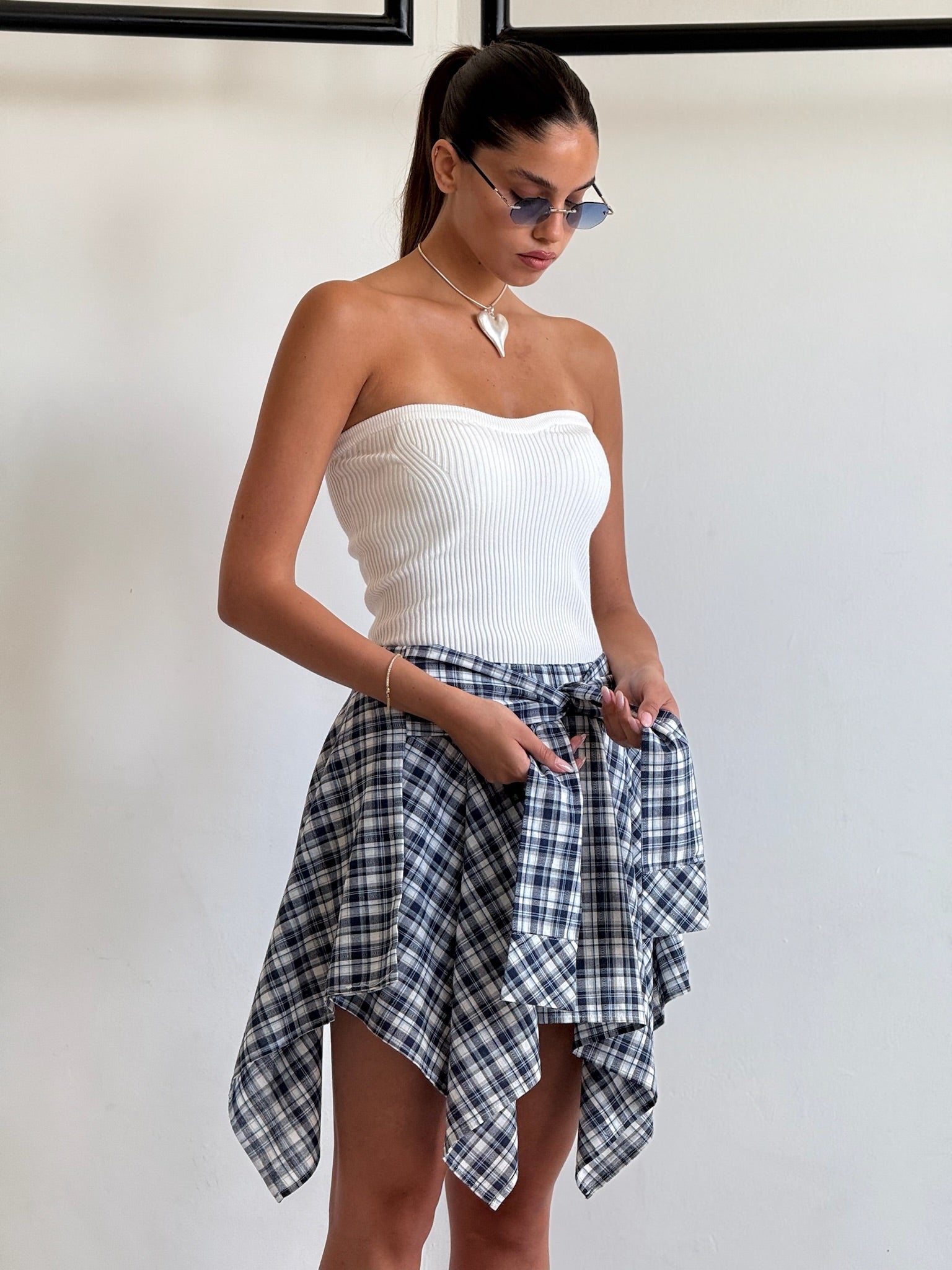 סטרפלס זואי לבן