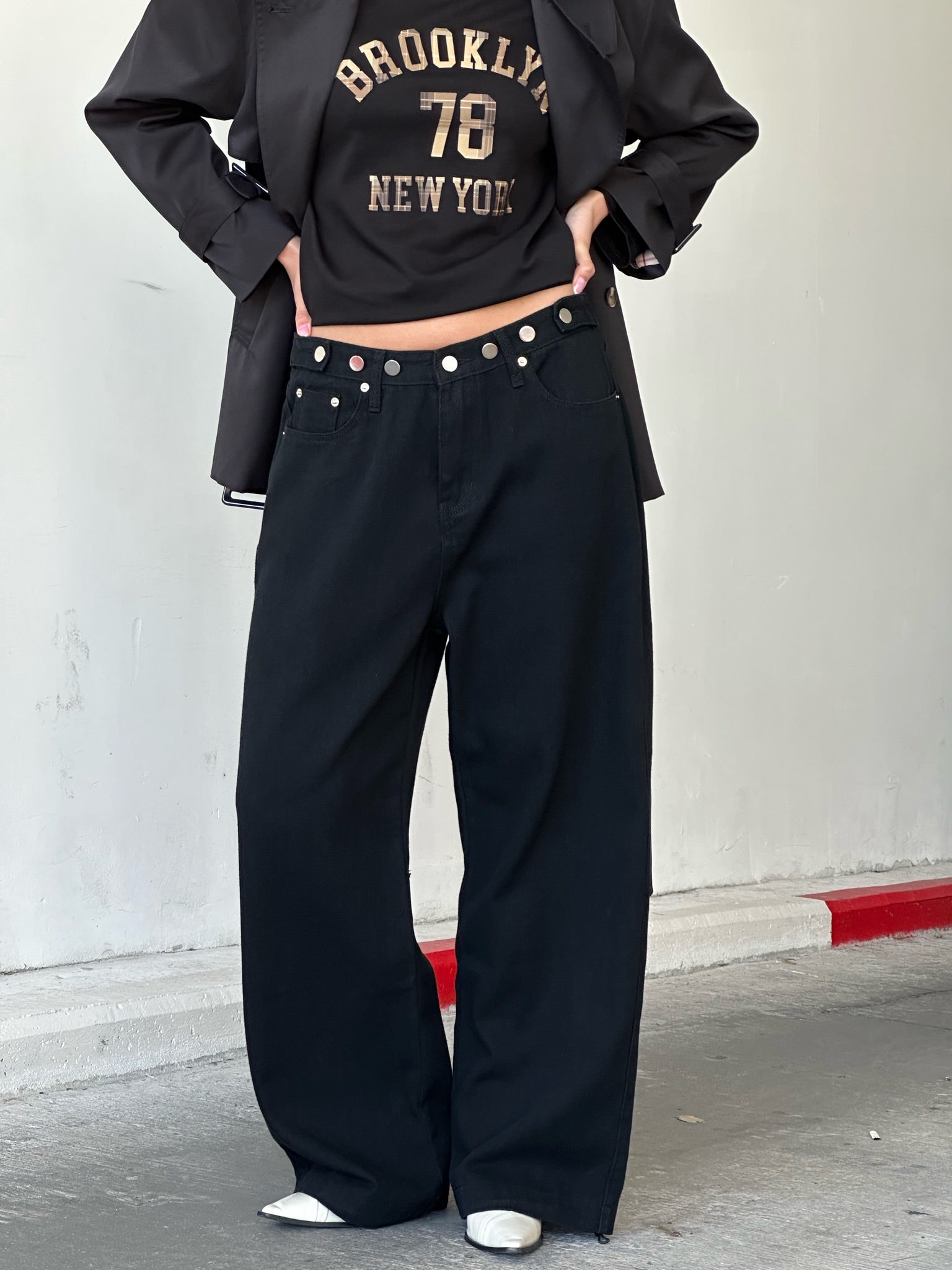 מכנס ג׳ינס ג'וי שחור