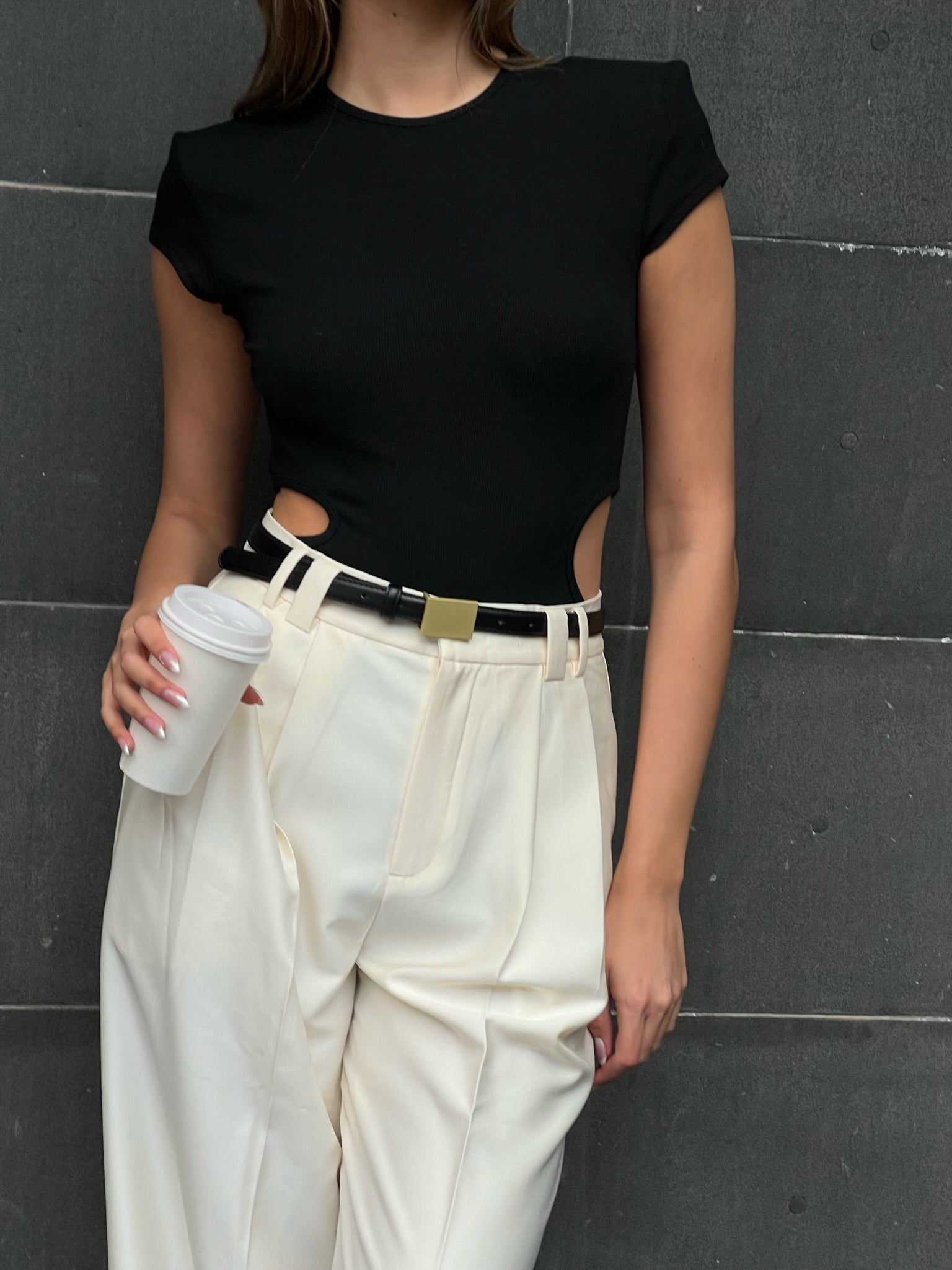 בגד גוף תיאה שחור