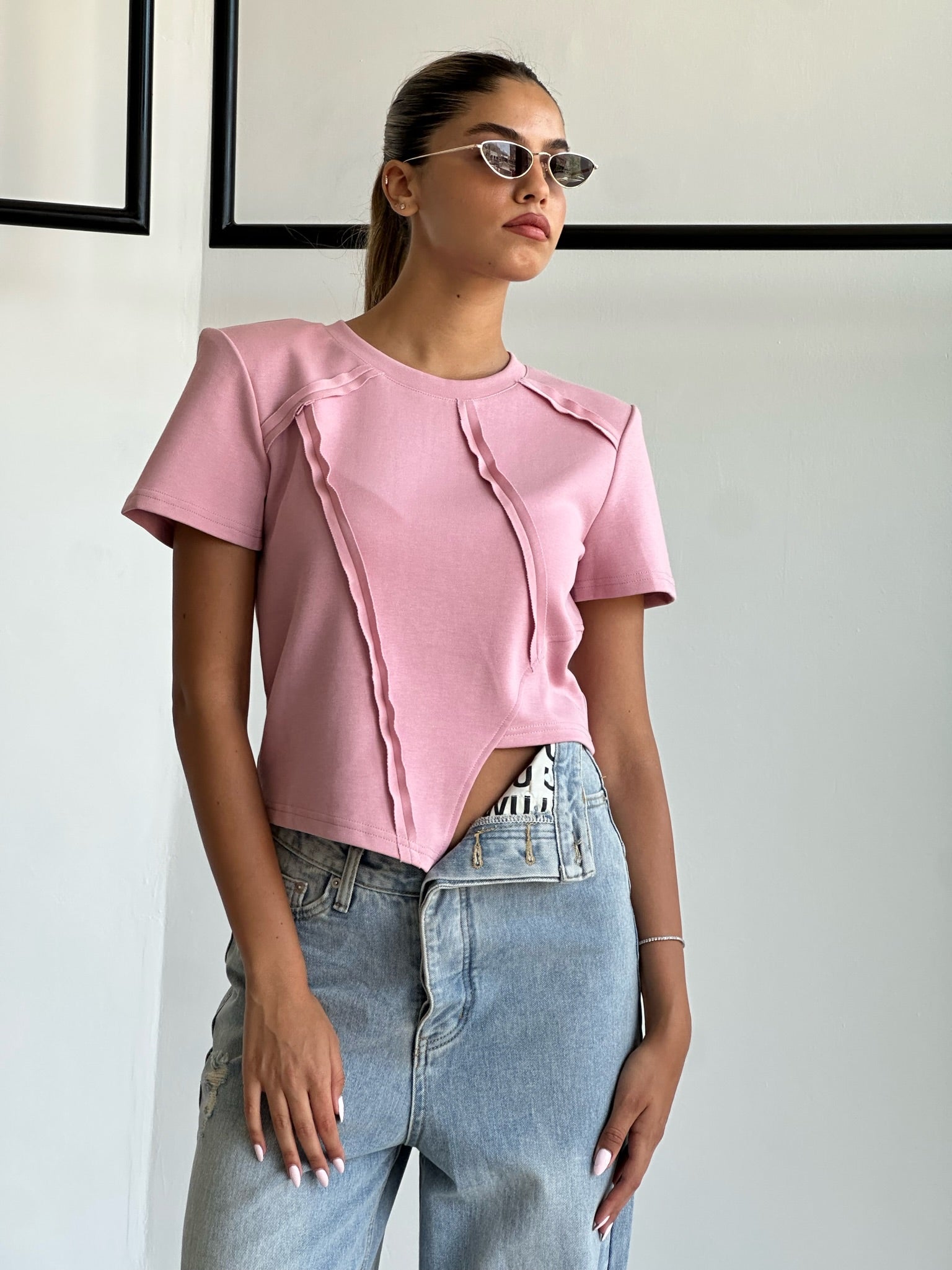 חולצת טורי ורוד