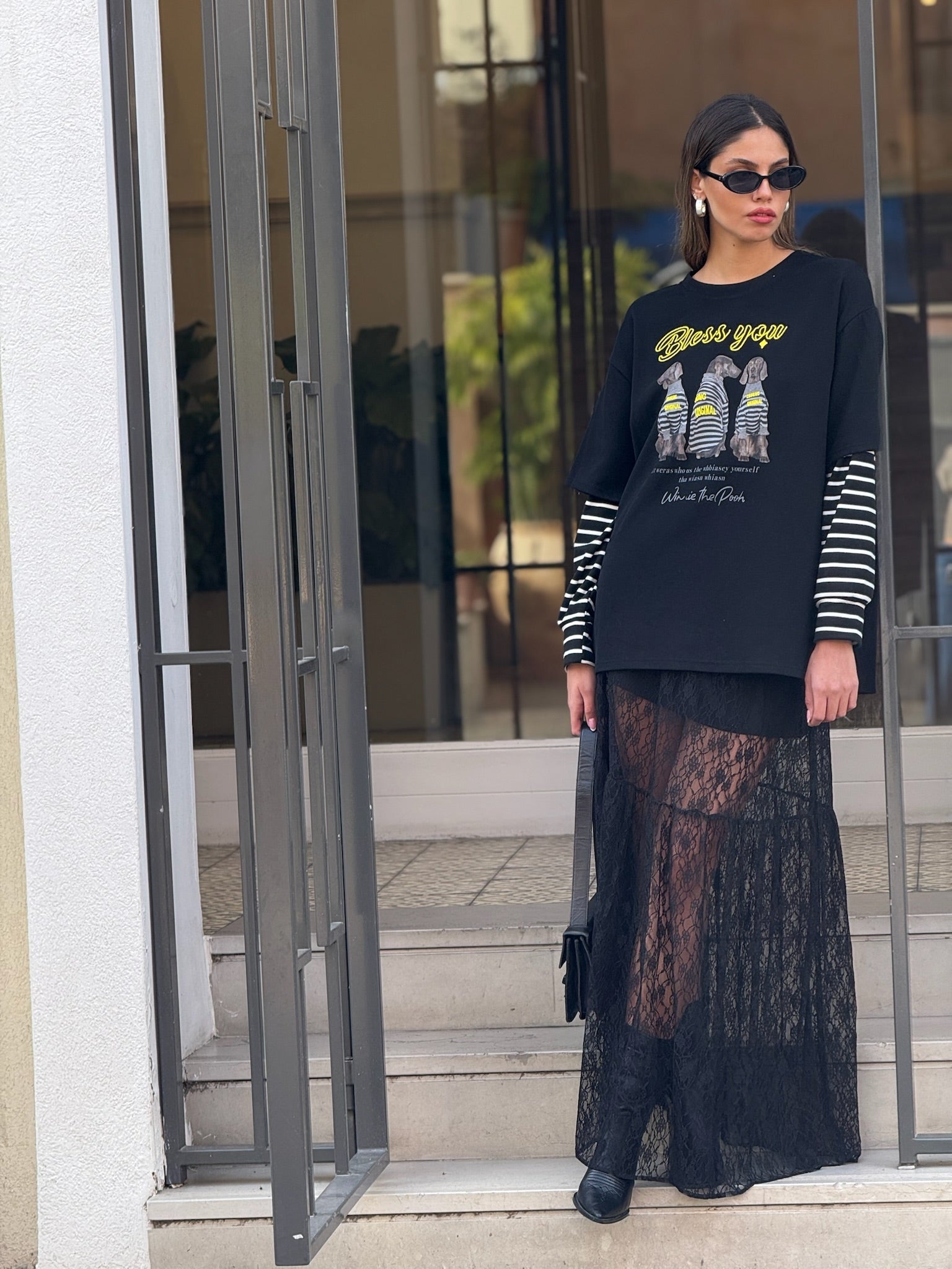 חצאית סאם שחור