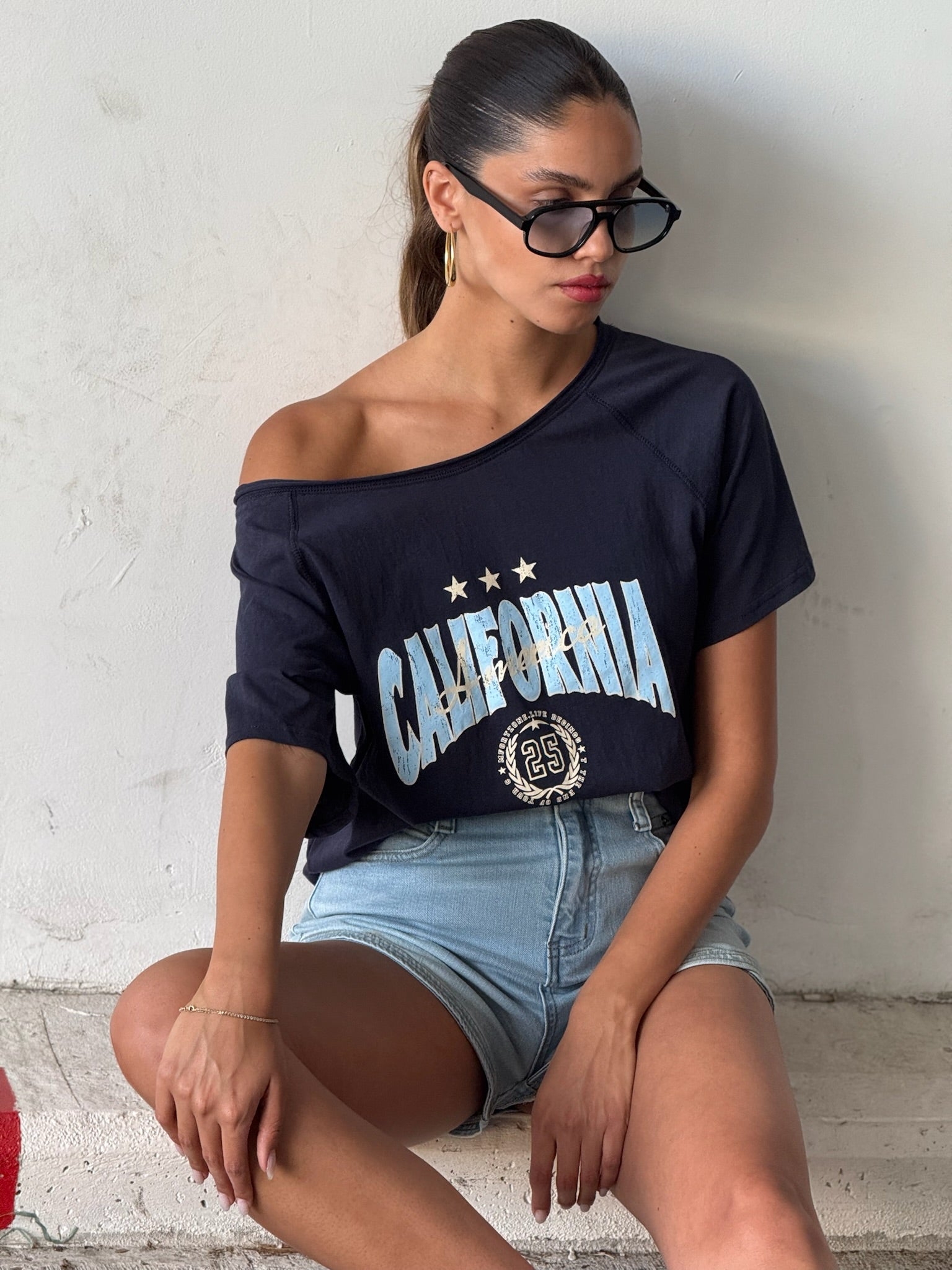 חולצת אגת כחול