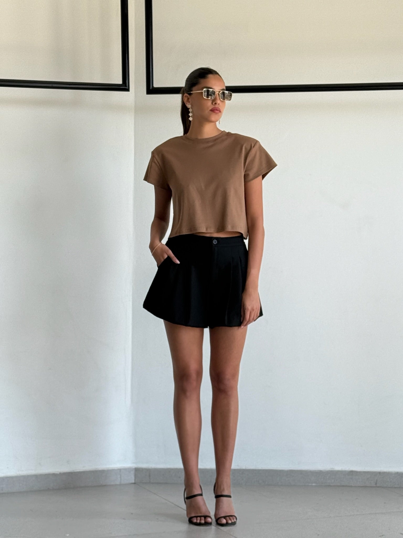 מכנס ריבל שחור