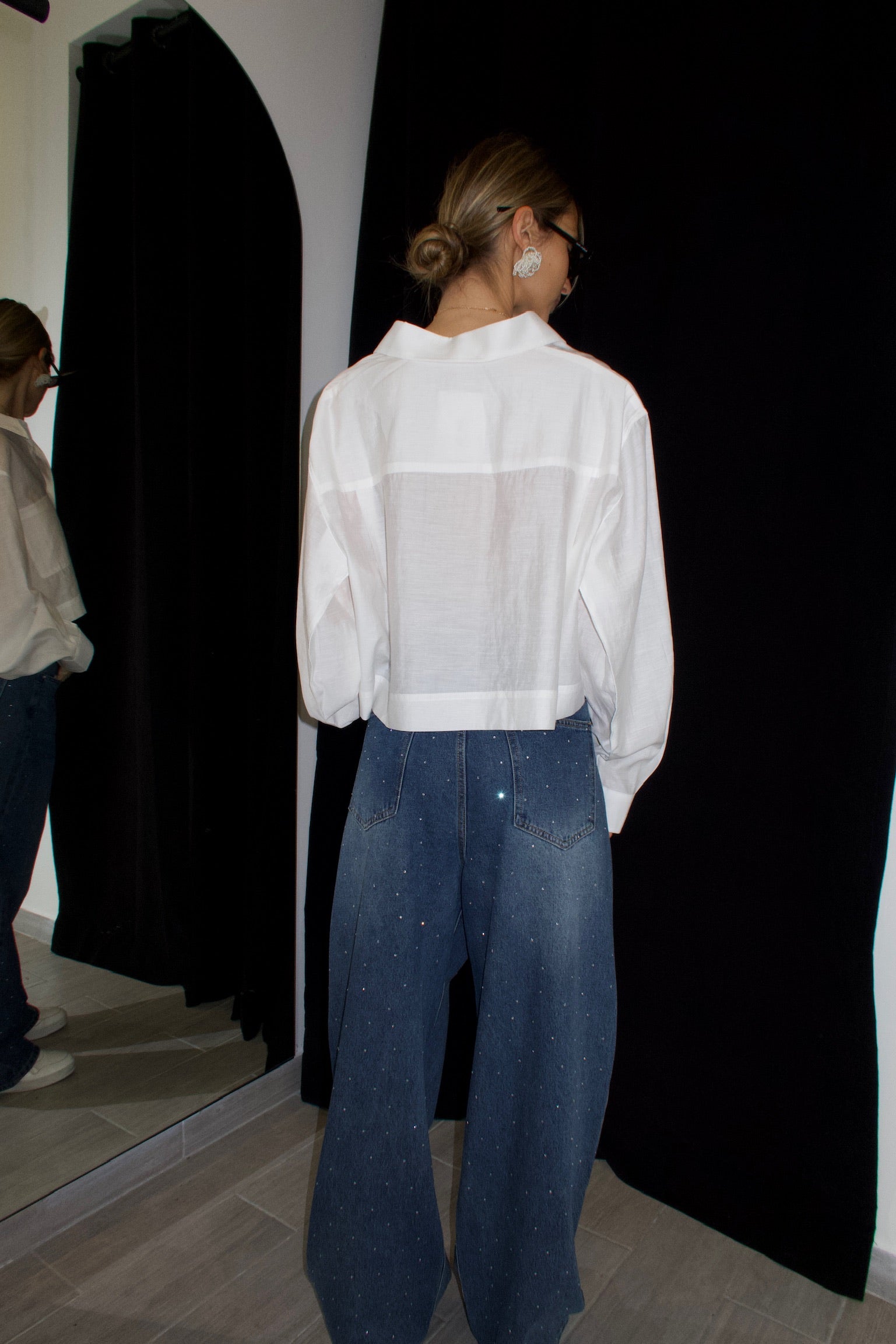 מכנס ג׳ינס רויאל אבנים