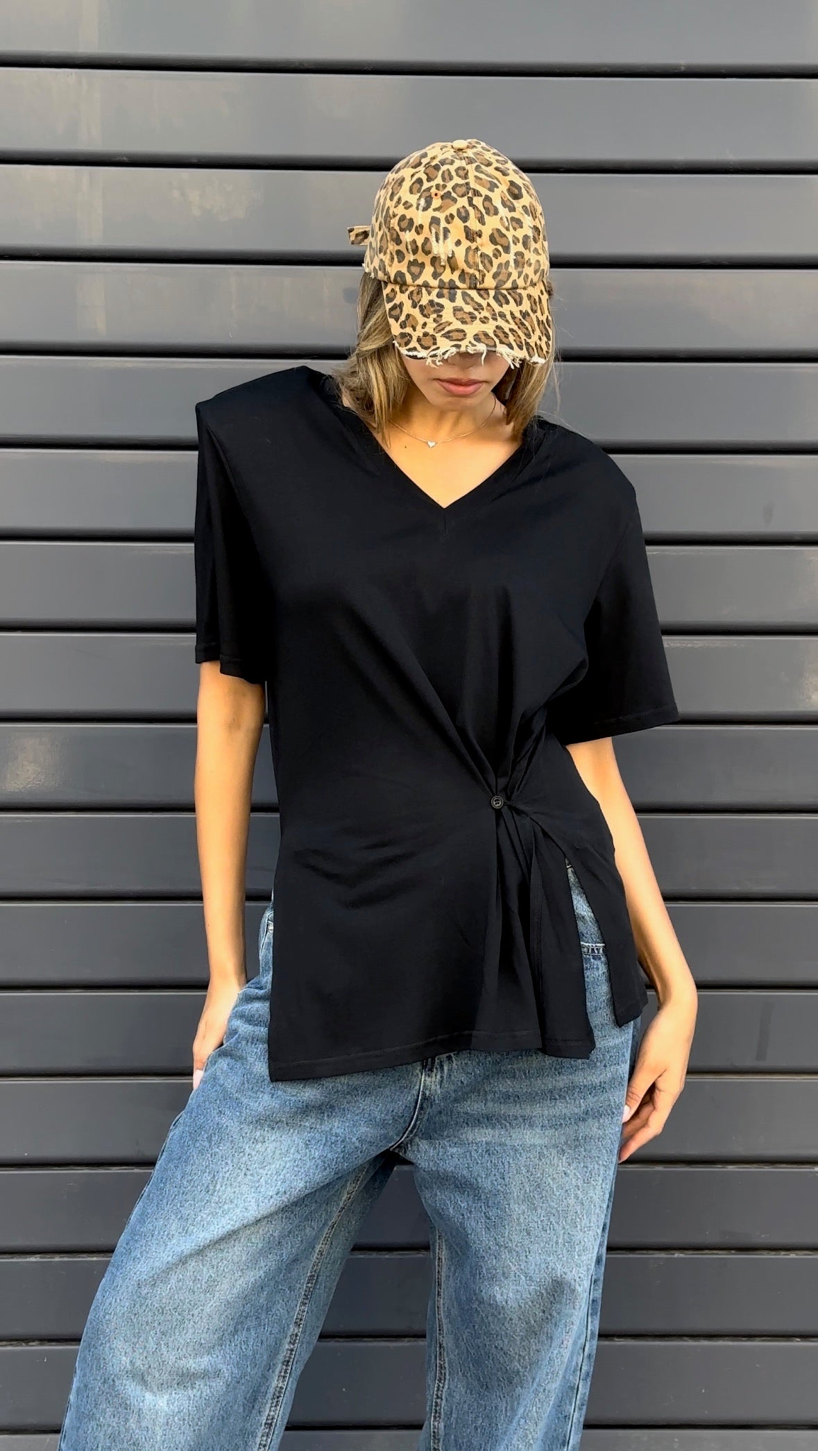 חולצת מיקי שחור