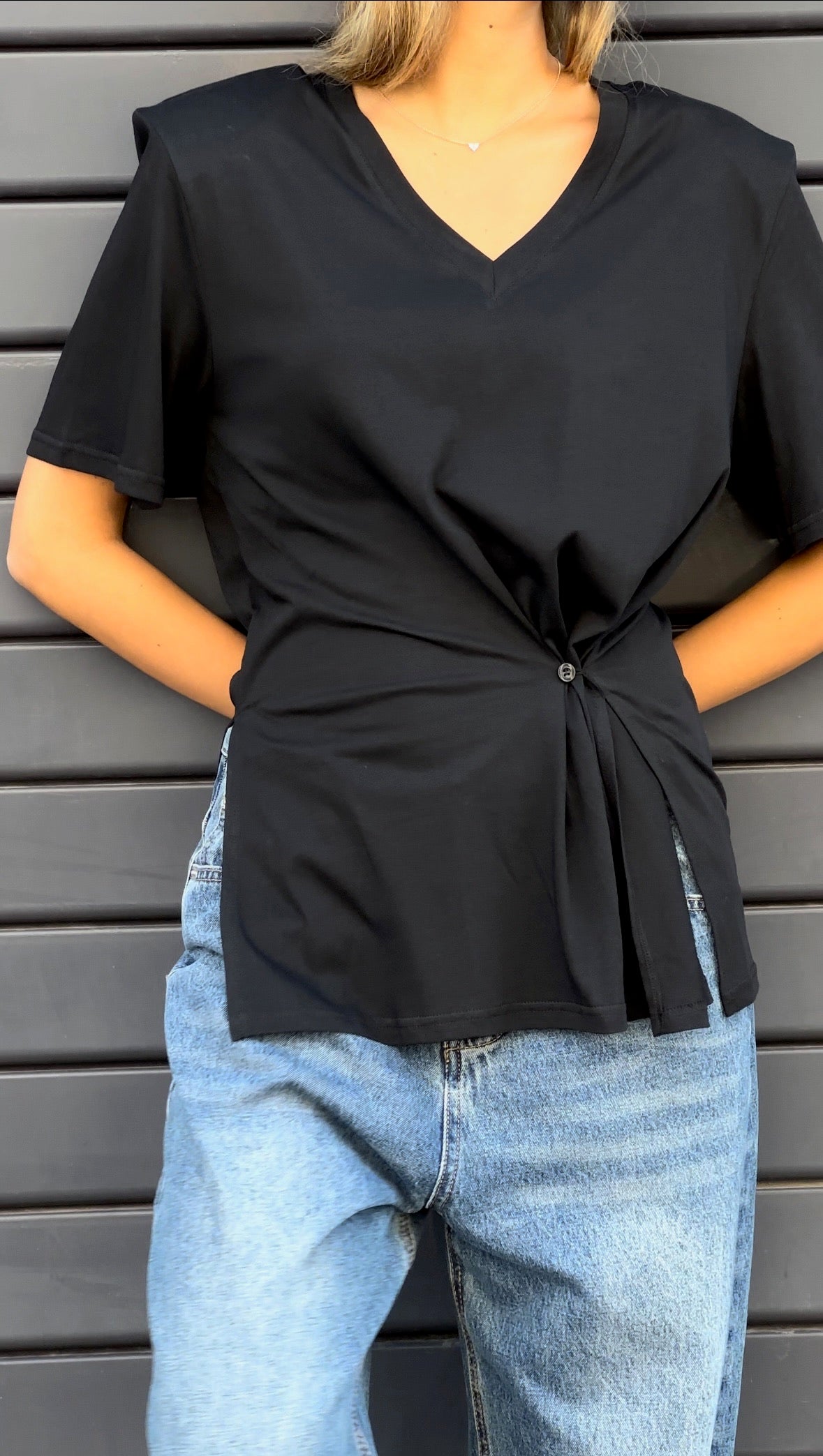 חולצת מיקי שחור