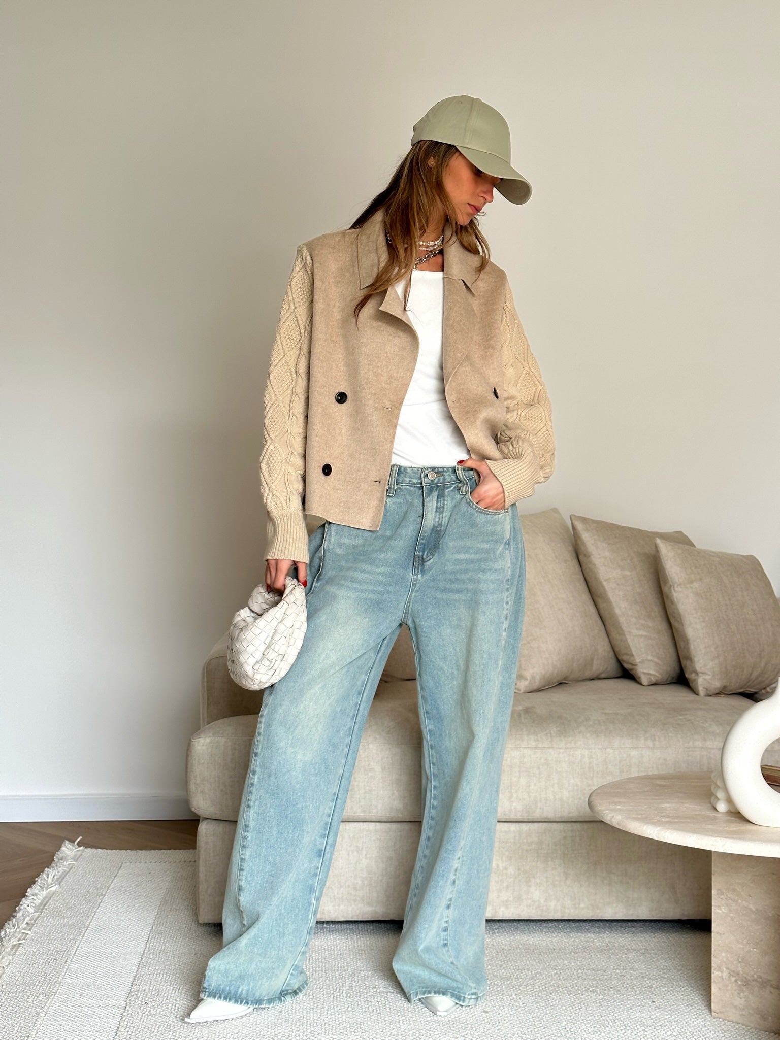 מכנס ג׳ינס בלון טיילור בהיר