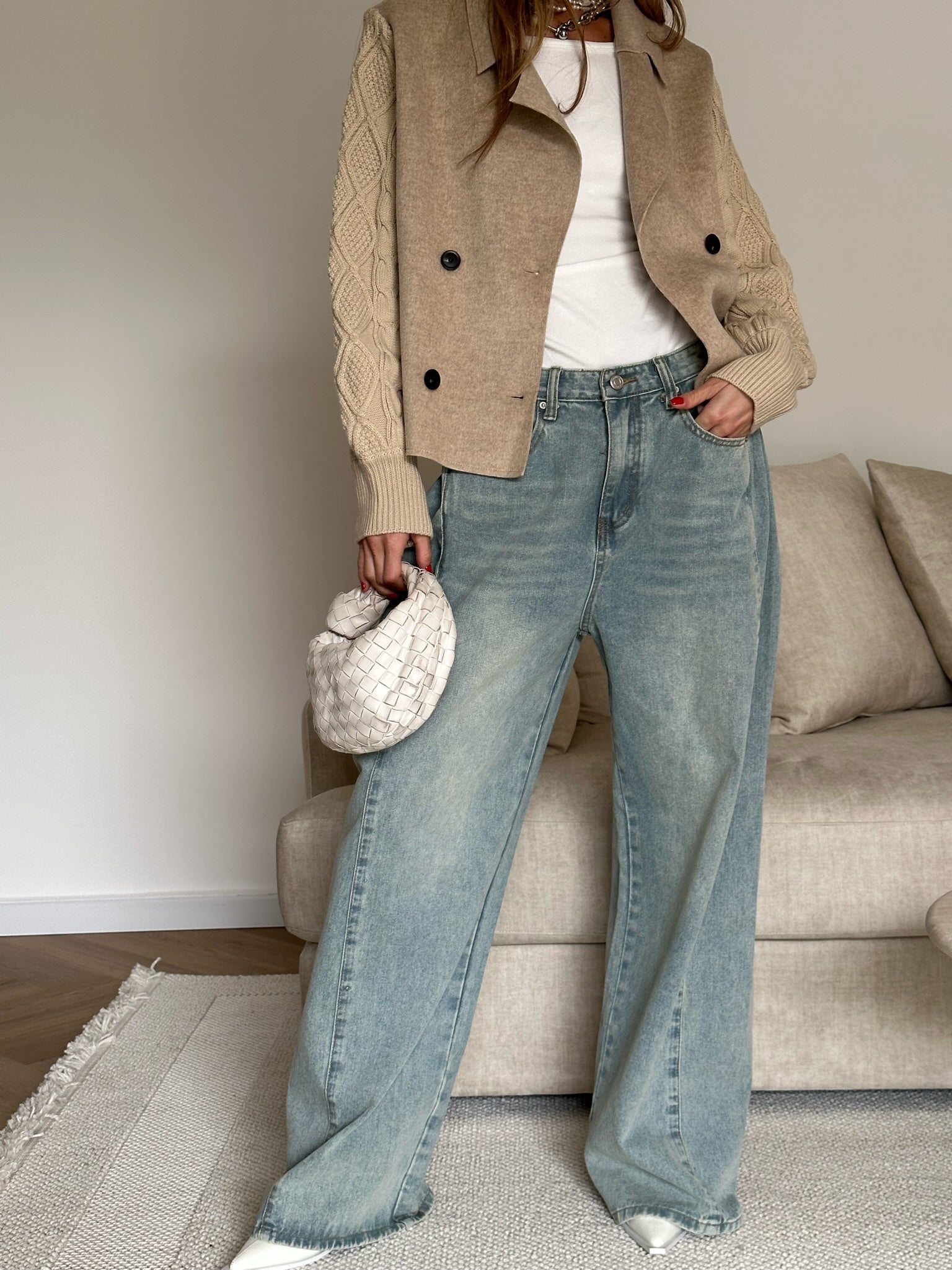 מכנס ג׳ינס בלון טיילור בהיר