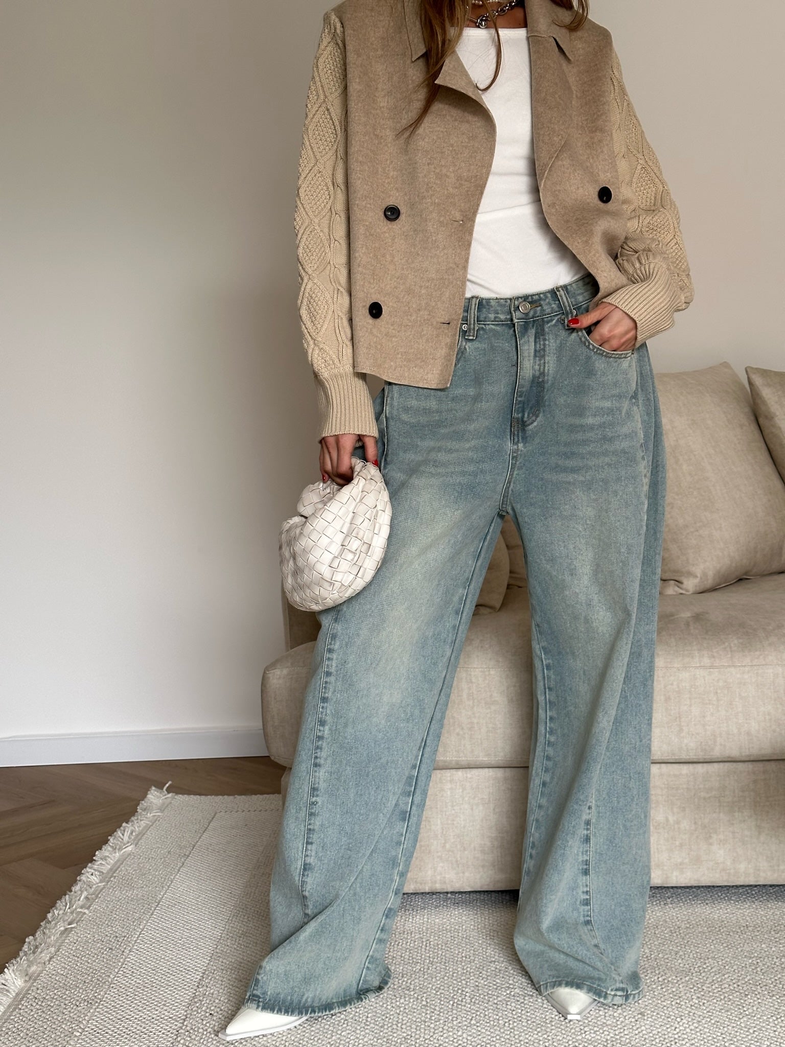 מכנס ג׳ינס בלון טיילור בהיר