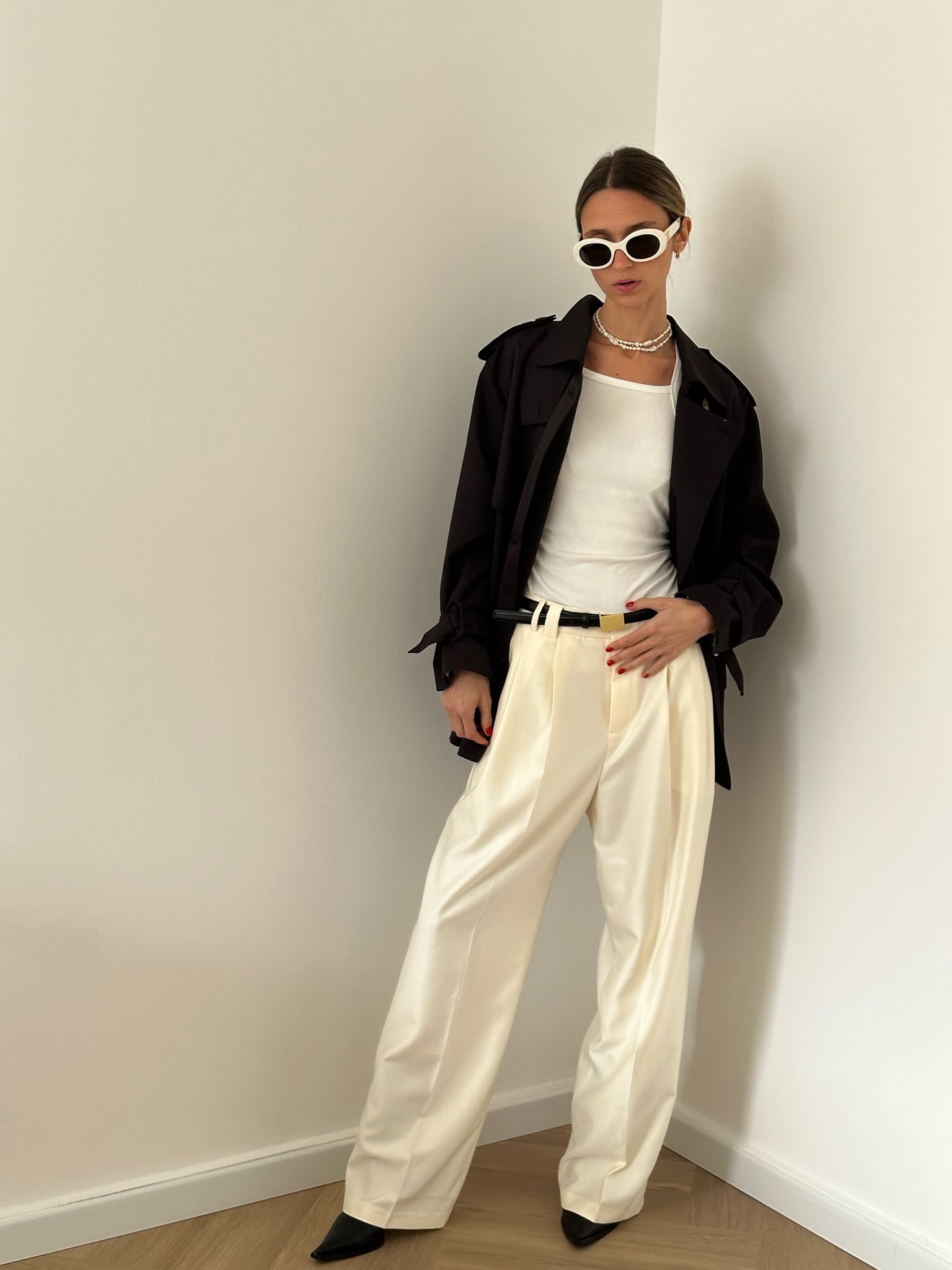 מכנס מיאה שמנת