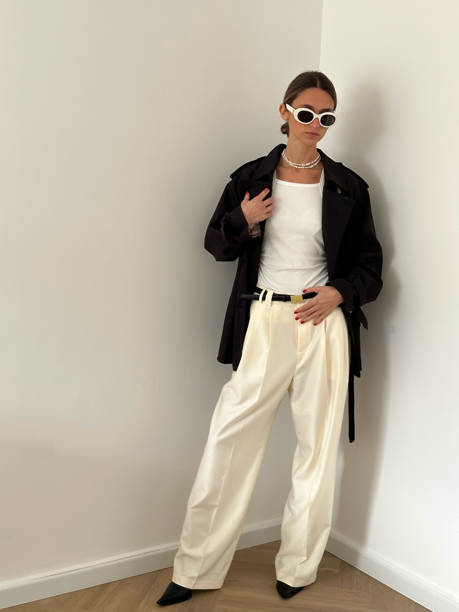 מכנס מיאה שמנת