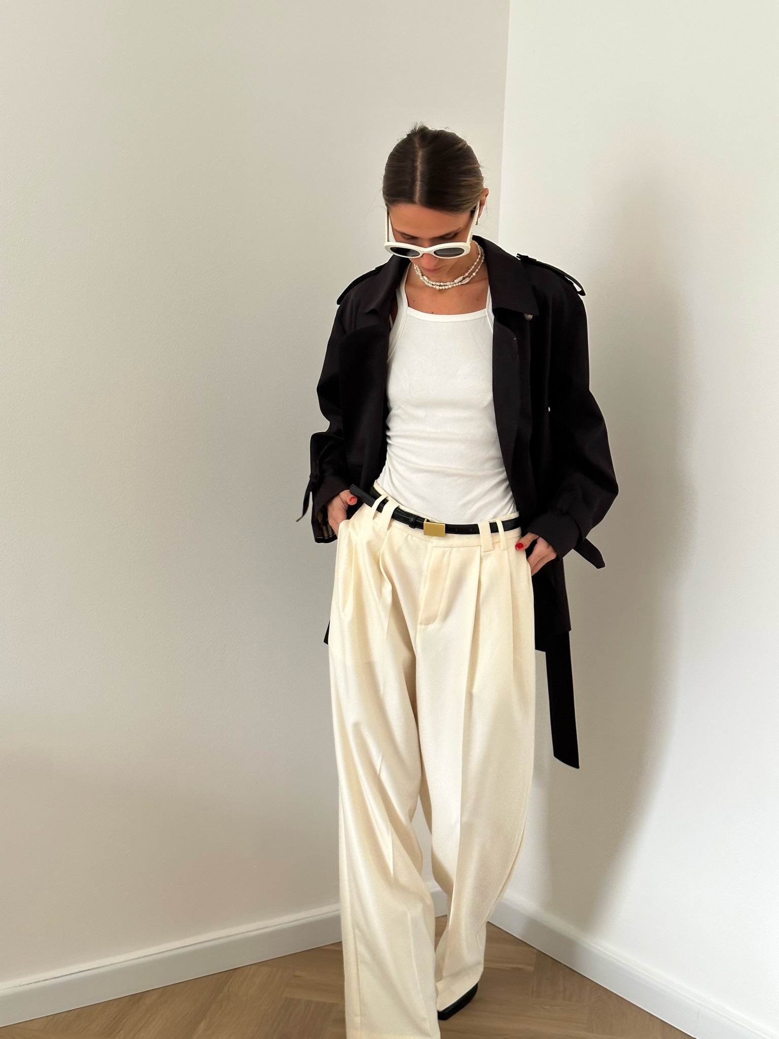 מכנס מיאה שמנת